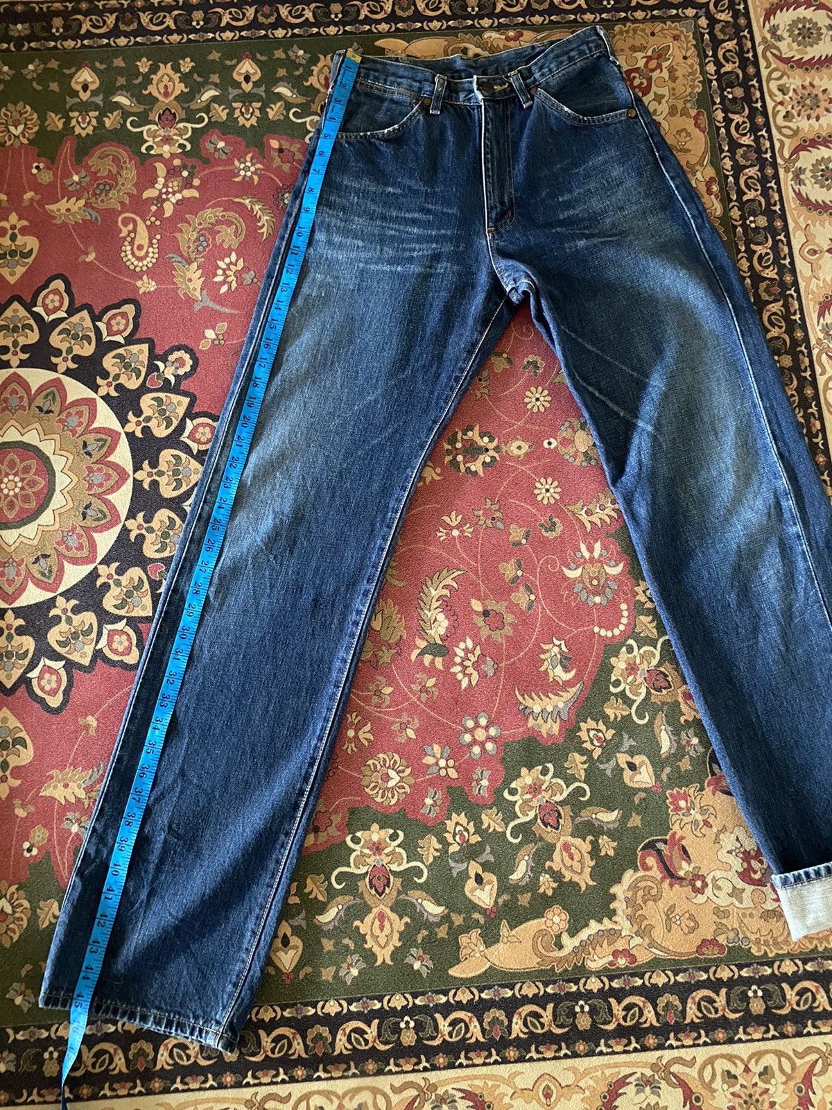 Japanese Brand × Vintage × Wrangler Vintage Wrangler Selvedge Denim Redline Pant Size US 28 / EU 44 - 17 Thumbnail