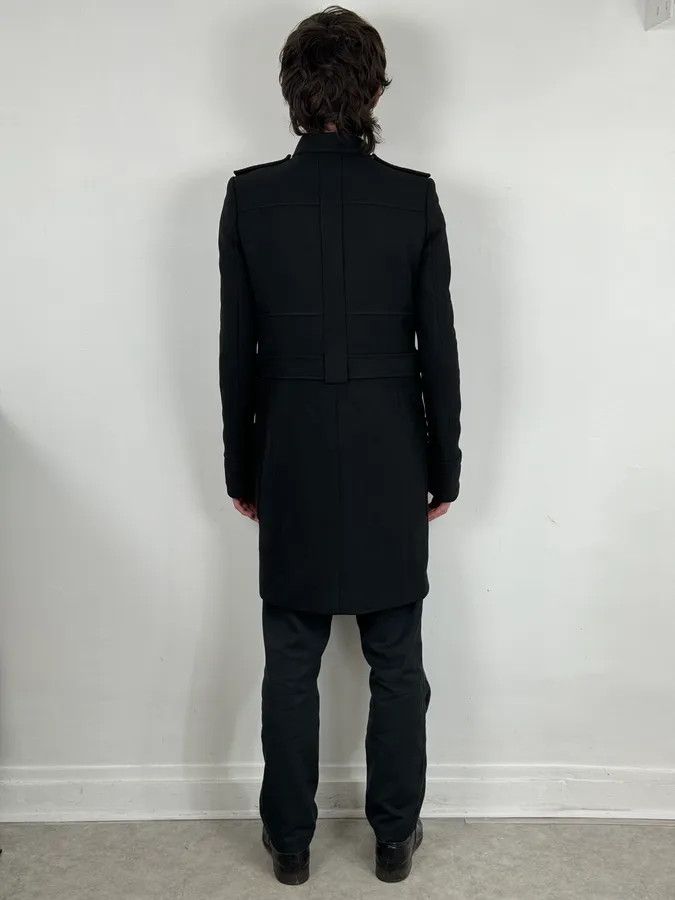 Balenciaga AW2005 Balenciaga Long Premium Wool Black Trench Coat Size US S / EU 44-46 / 1 - 5 Thumbnail
