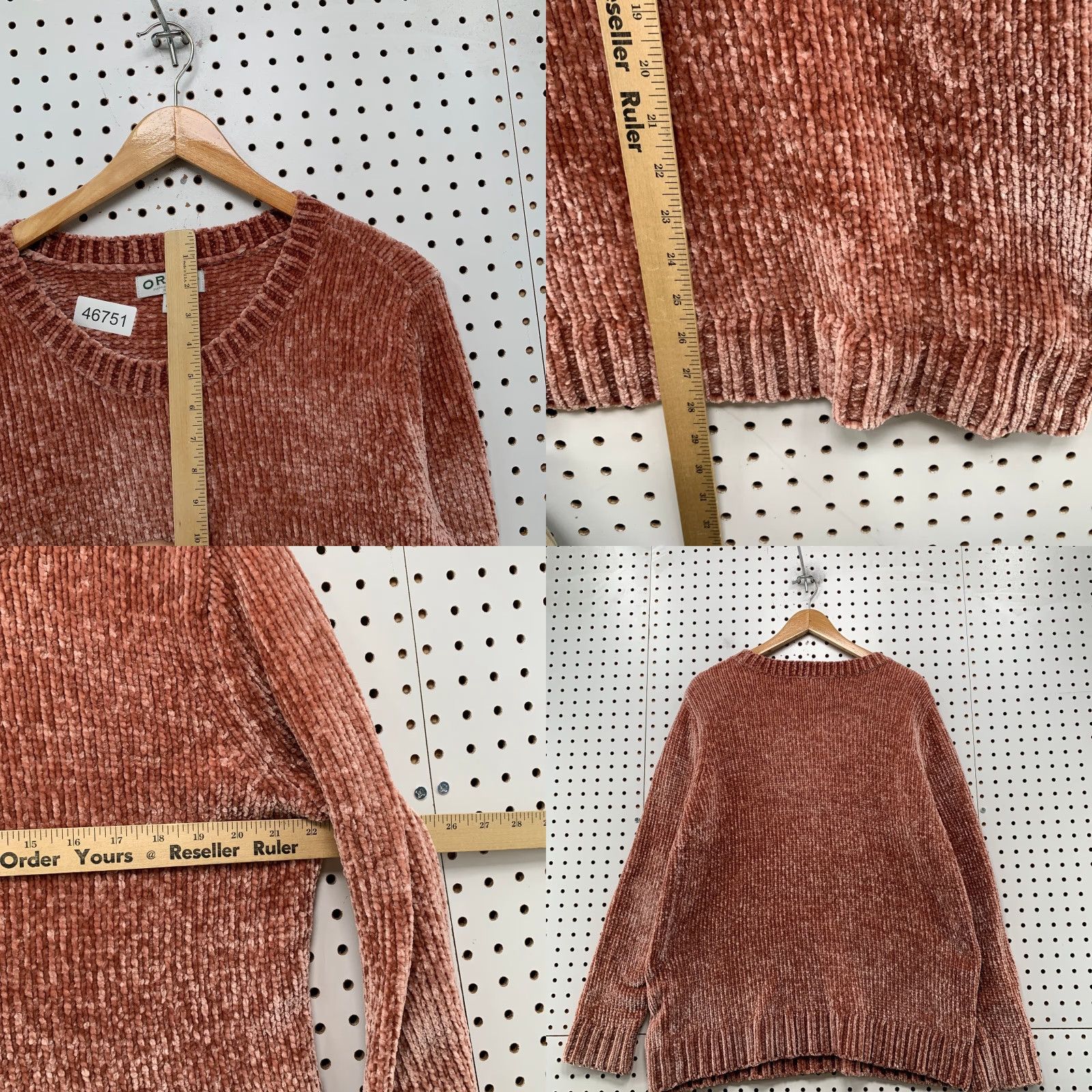 Orvis Orvis Sweater Large Rose Pink Chenille Chunky Knit Soft Plush Crew Oversized Size L / US 10 / IT 46 - 8 Thumbnail
