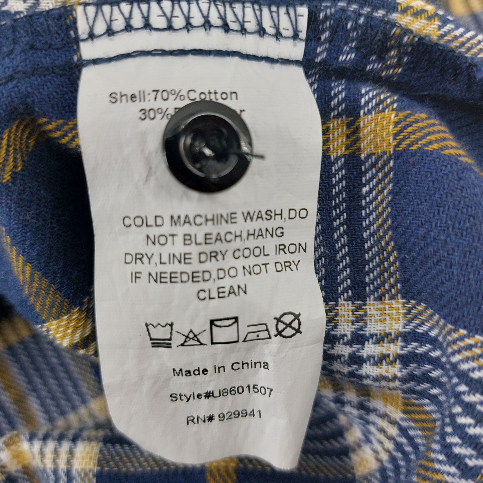 Other Weekend Suzanne Betro Navy Blue Yellow Flannel Ruffled XL Size XL / US 12-14 / IT 48-50 - 4 Thumbnail