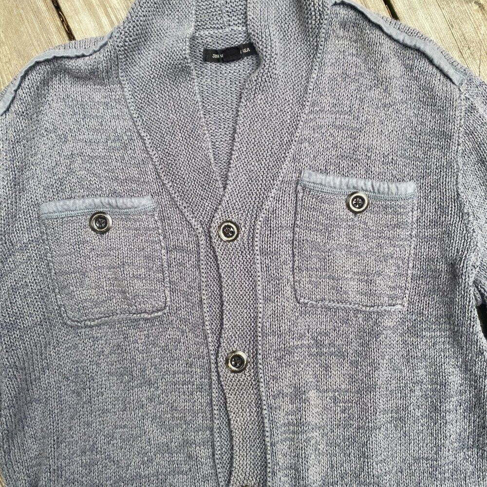 John Varvatos John Varvatos Silk Crewneck Pullover Cardigan Sweater Jacke Size US L / EU 52-54 / 3 - 5 Thumbnail