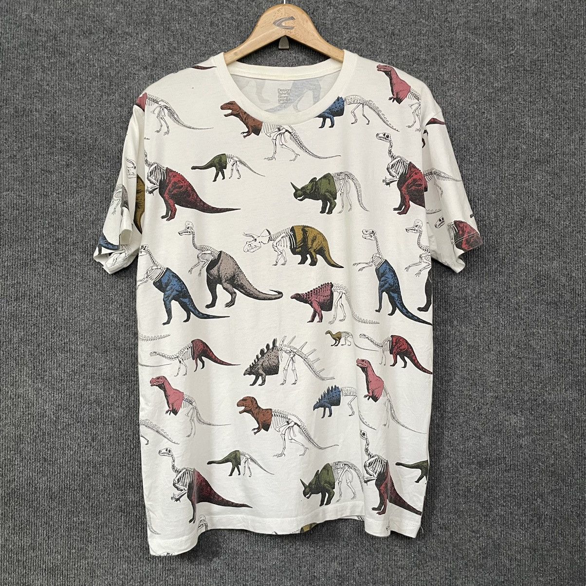 Beauty Beast Dinosaur All Over Print Art T Shirt Size US L / EU 52-54 / 3 - 1 Thumbnail