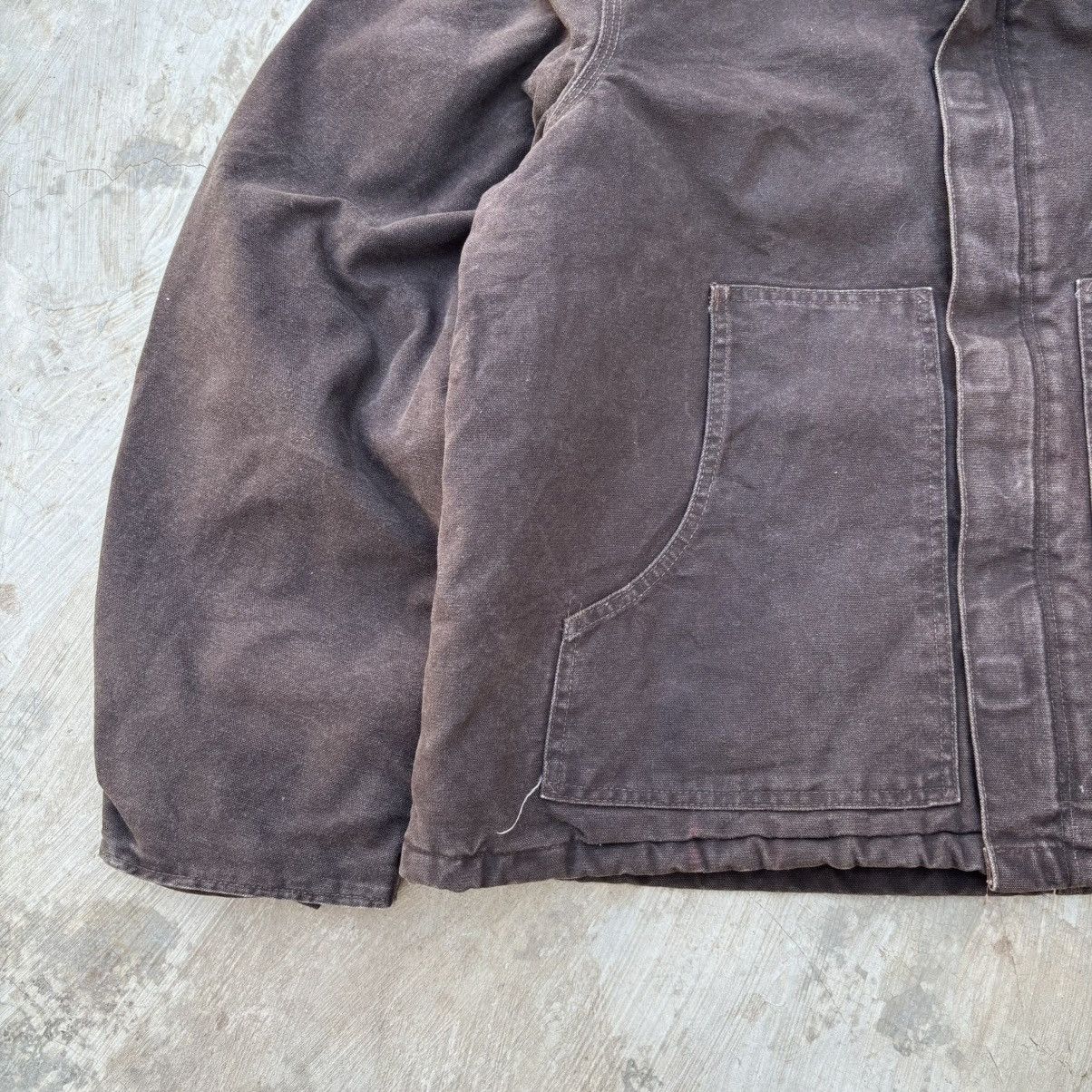 Carhartt Vintage 90s Sunfaded Carhartt Crop Arctic Tall Jacket Size US XXL / EU 58 / 5 - 3 Thumbnail