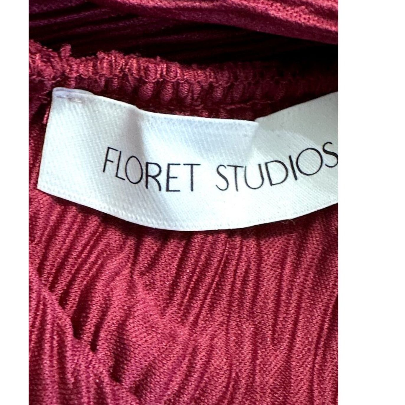 Other Floret Studios Women's Red Pleated Long Sleeve Mini Dress M Size M / US 6-8 / IT 42-44 - 8 Thumbnail