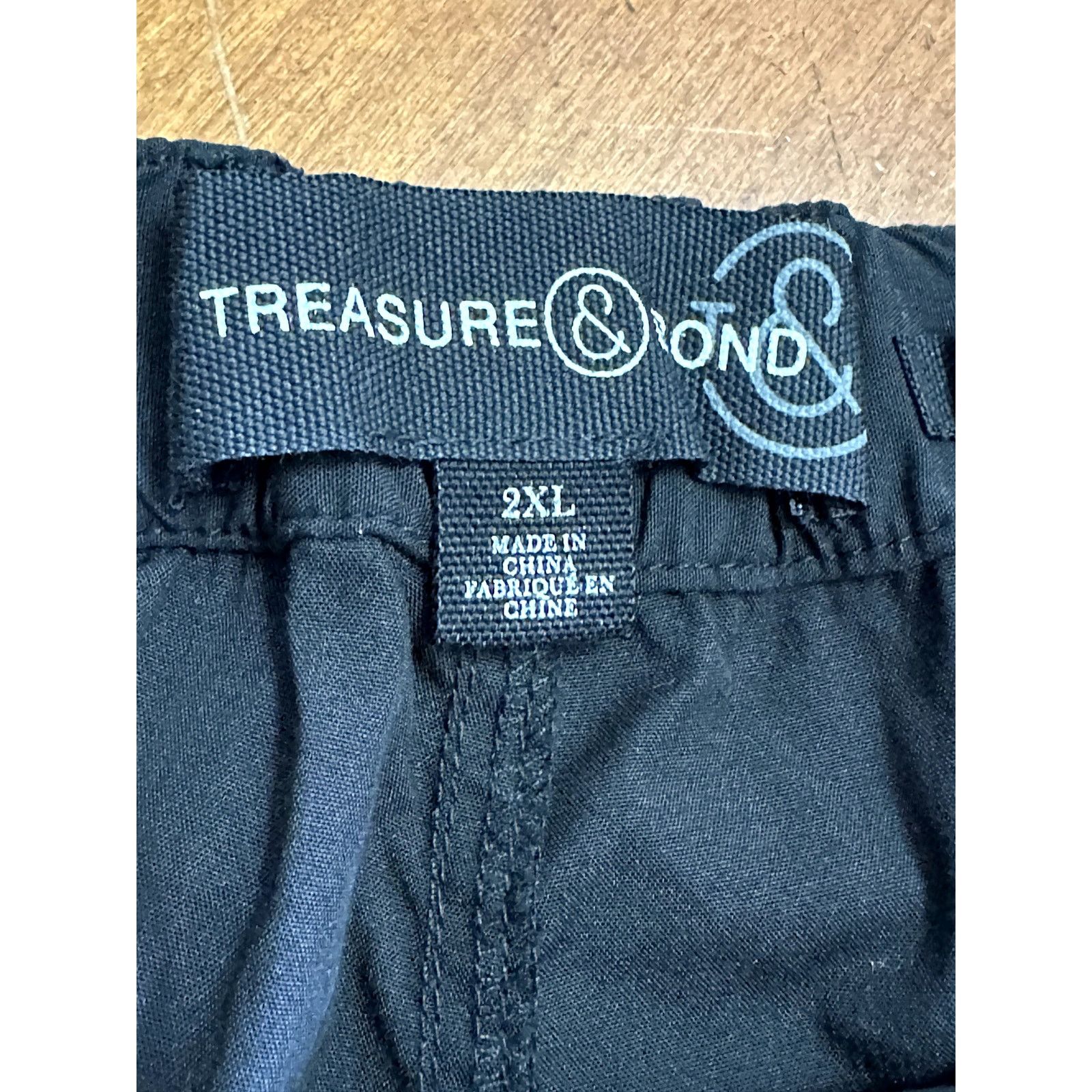 Treasure & Bond Treasure & Bond Chino Shorts Flat Front Slim Fit Black 2XL Size US 42 / EU 58 - 9 Thumbnail