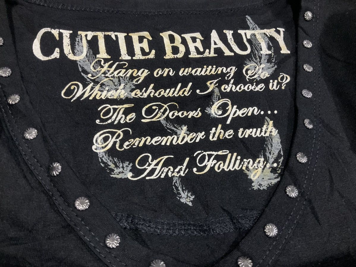 Hysteric Glamour × If Six Was Nine × Japanese Brand 🔥Sick Y2K Cutie Beauty Cross Stud Dress Shirt Goth Punk Size M / US 6-8 / IT 42-44 - 3 Thumbnail