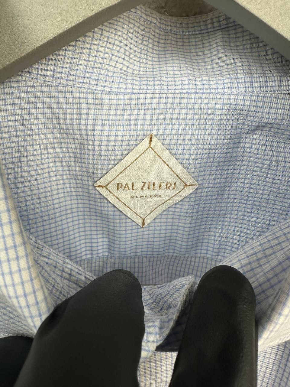 Pal Zileri Pal Zileri Luxury Italian Cotton Poplin Micro Check Shirt Size US XXL / EU 58 / 5 - 10 Thumbnail