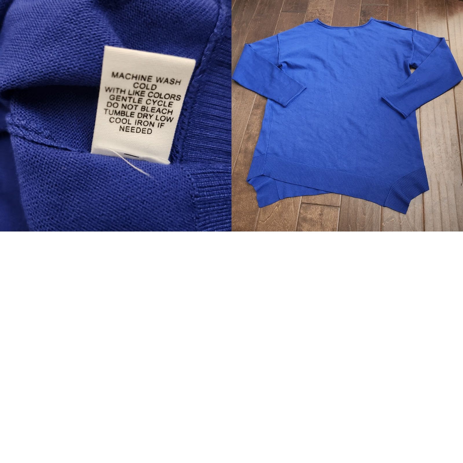 Vintage 89th + Madison Blue Knit Long Sleeve Pullover Sweatshirt Women's Large Crew Neck Bohemian Outdoor Casual Travel Sweater Size L / US 10 / IT 46 - 10 Thumbnail
