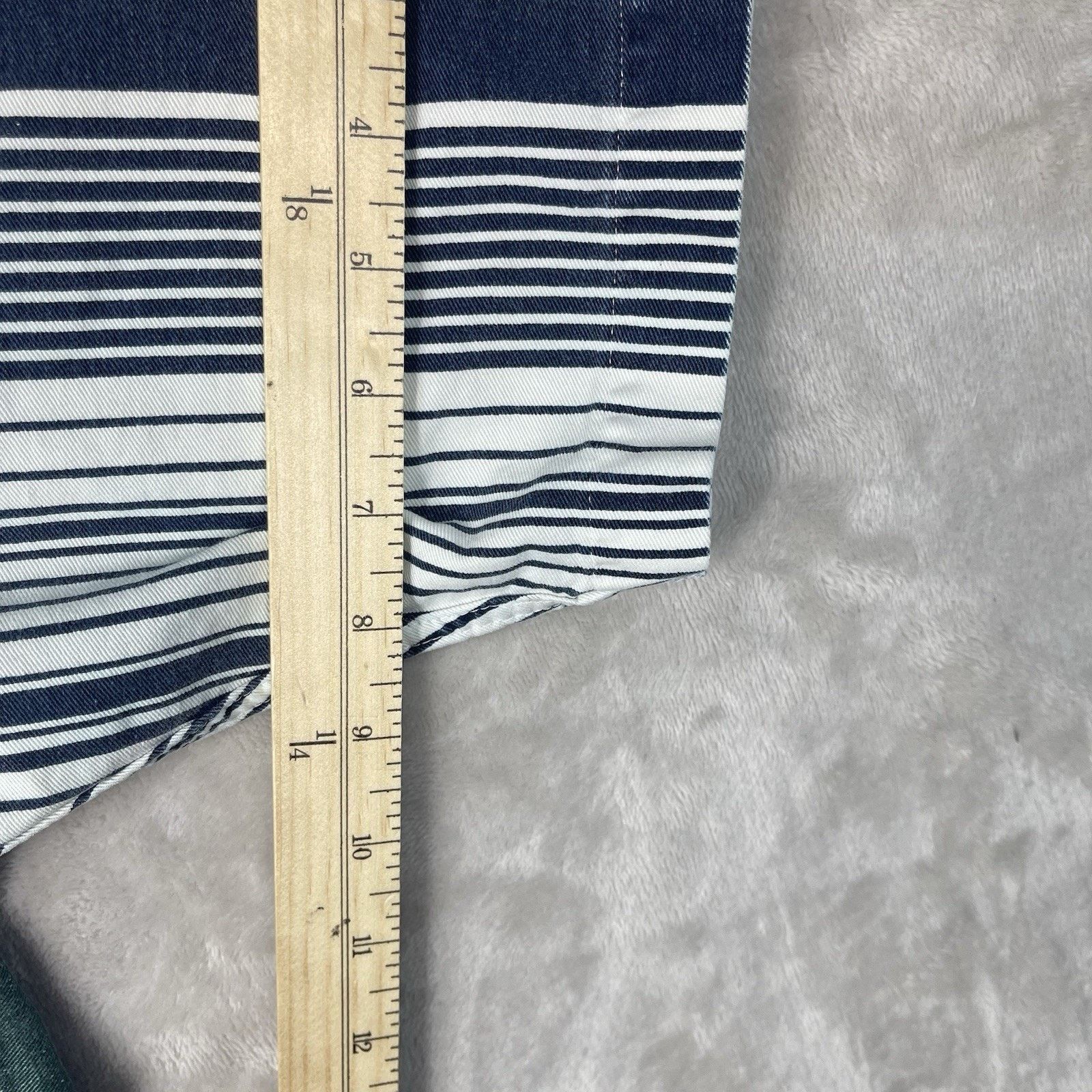 Other Review by Baxter Men's Striped Oversized Denim Shirt 90s Size US M / EU 48-50 / 2 - 14 Thumbnail