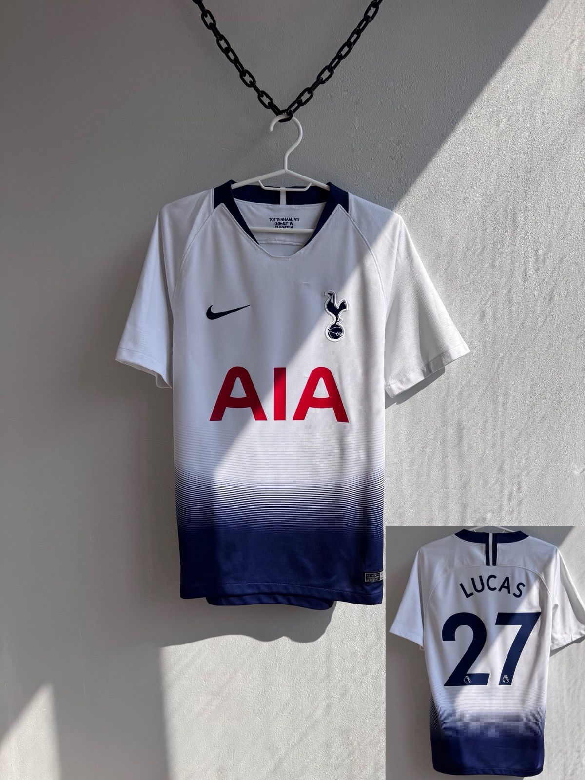 Nike TOTTENHAM 2018 2019 LUCAS #27 SOCCER JERSEY FOOTBALL SHIRT Size US L / EU 52-54 / 3 - 1 Thumbnail