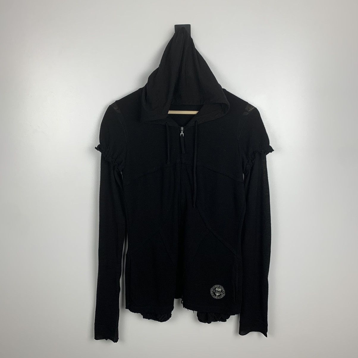 Marithe + Francois Girbaud Vintage Marithe + Francois Girbaud Avant Garde Zip Hoodie Size US S / EU 44-46 / 1 - 1 Thumbnail