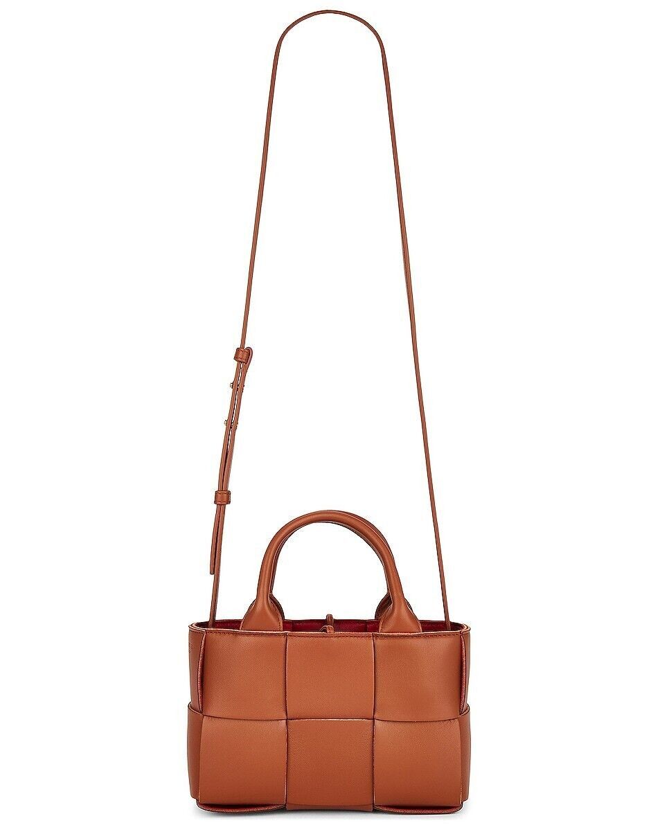 Bottega Veneta Arco Candy Wood Intreccio Tote Bag New Auth