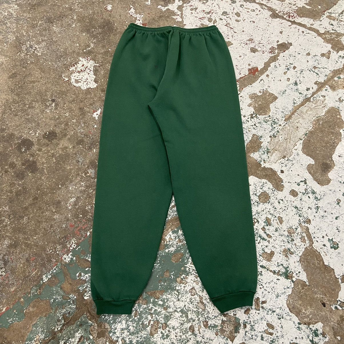 Hanes × Vintage Vintage 1990s Forest Green Sweatpants Size US 27 - 8 Thumbnail