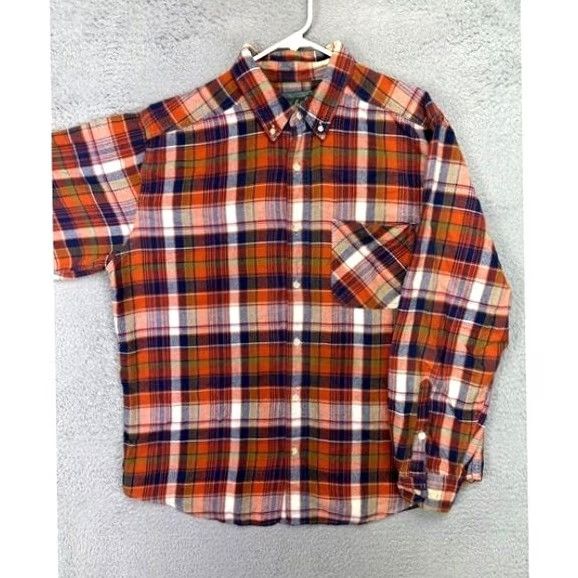 Vintage VINTAGE Woolrich Shirt Mens Large Multi Madras Plaid Flannel Button-Up Long Sleeve Size US L / EU 52-54 / 3 - 3 Thumbnail