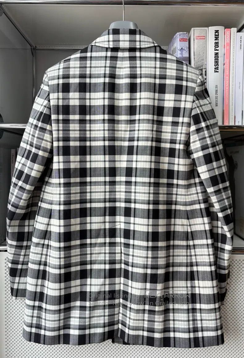 Balenciaga Balenciaga Black and White Plaid Double-Breasted Classic T Size XS / US 0-2 / IT 36-38 - 5 Thumbnail