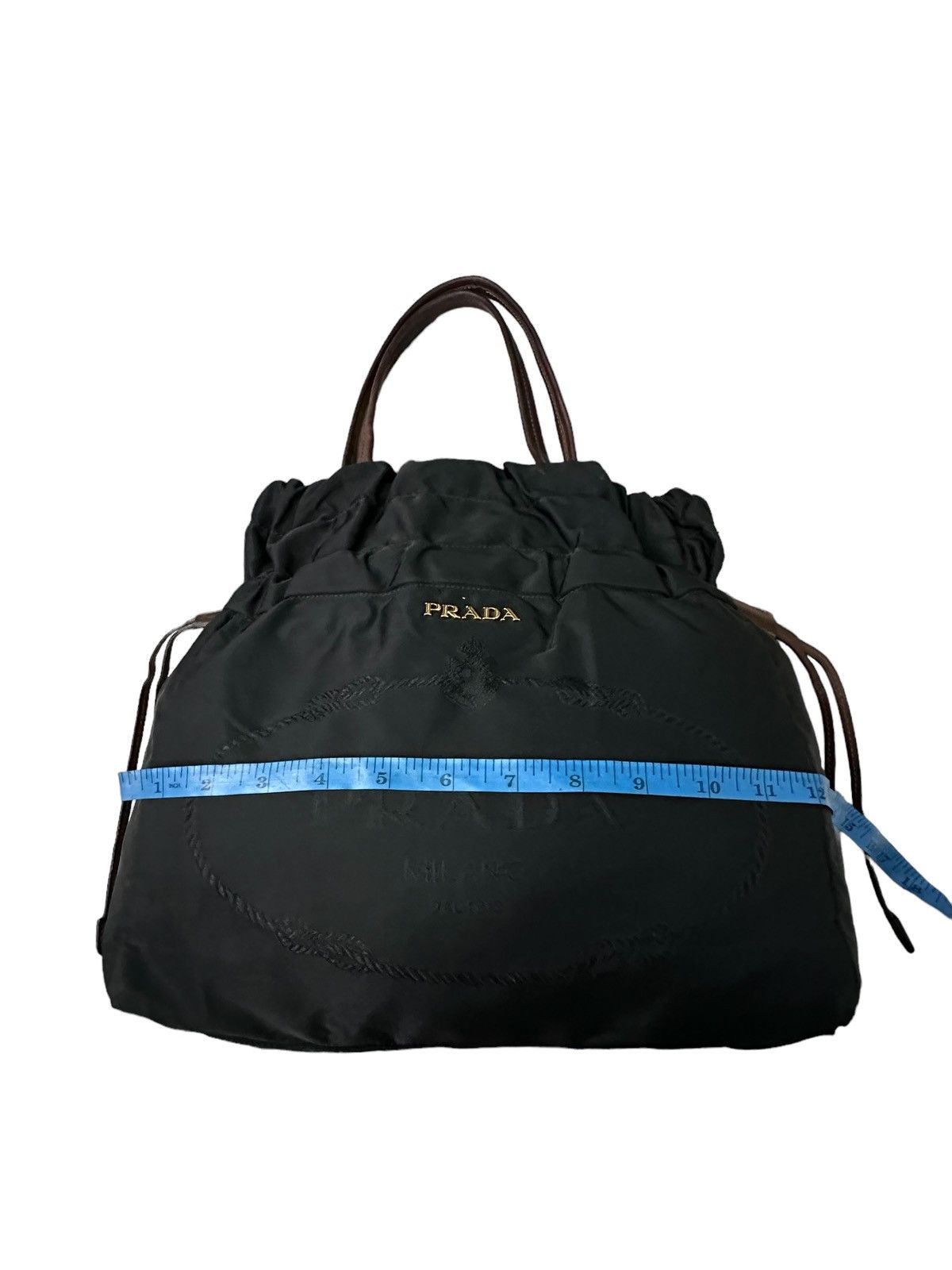 Prada AUTHENTIC PRADA TESSUTO DRAWSTRING TOTE BAG Size ONE SIZE - 10 Thumbnail