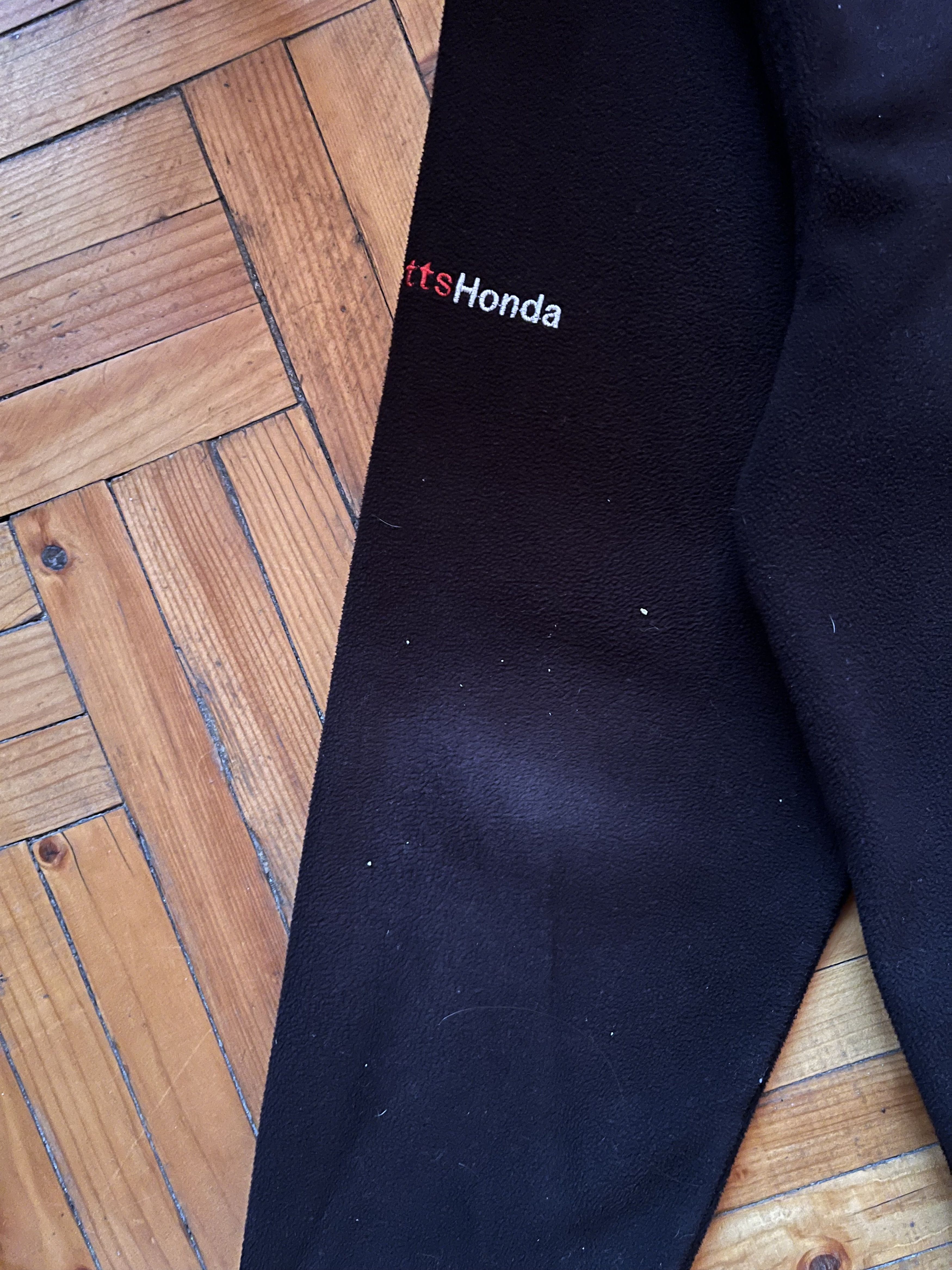 Honda Vintage Honda Racing Big Logo Black Zip Fleece Jacket Size US L / EU 52-54 / 3 - 6 Thumbnail