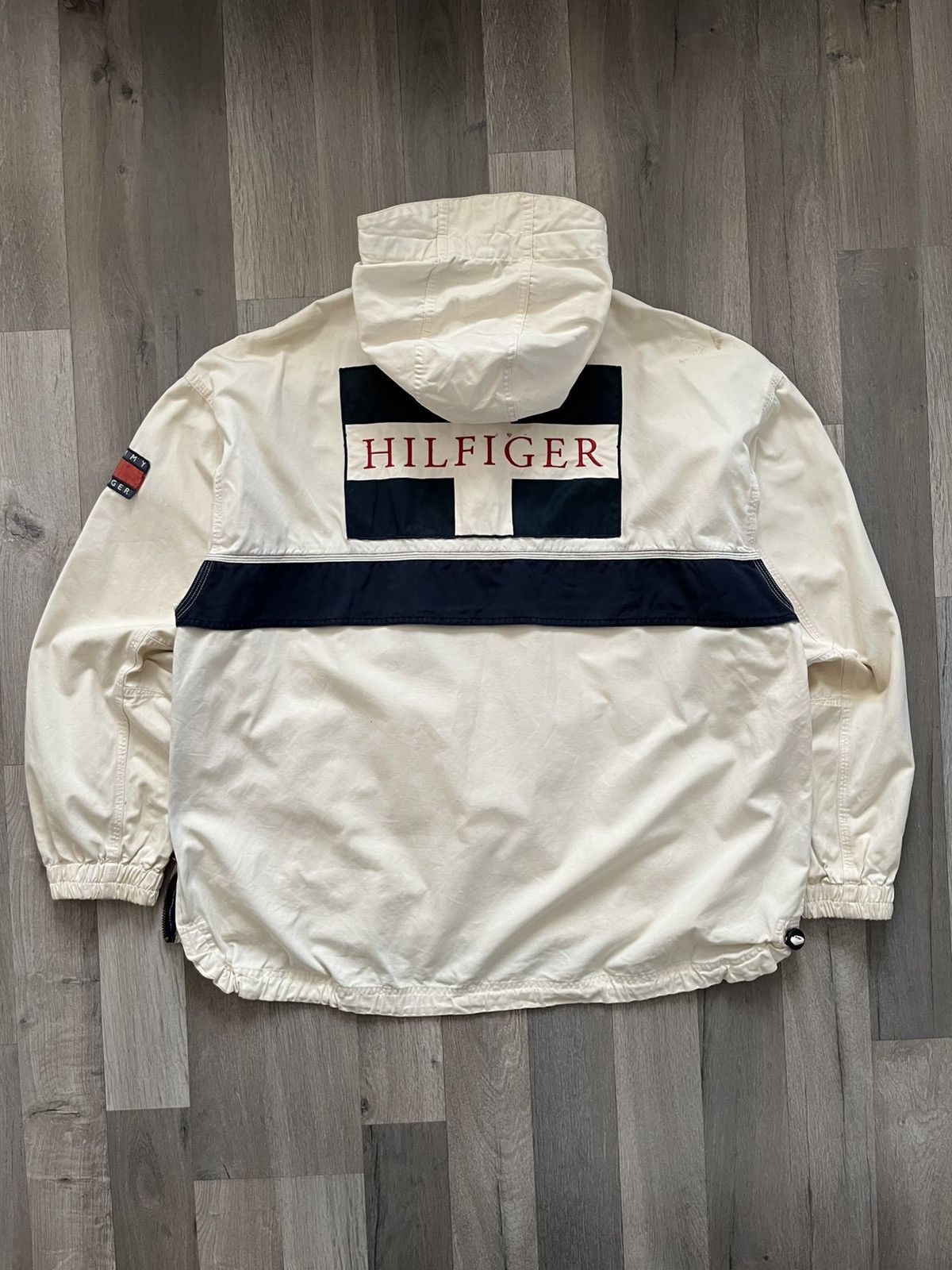 Tommy Hilfiger Vintage Tommy Hilfiger Smock 1/2 Jacket Size US XXL / EU 58 / 5 - 2 Thumbnail