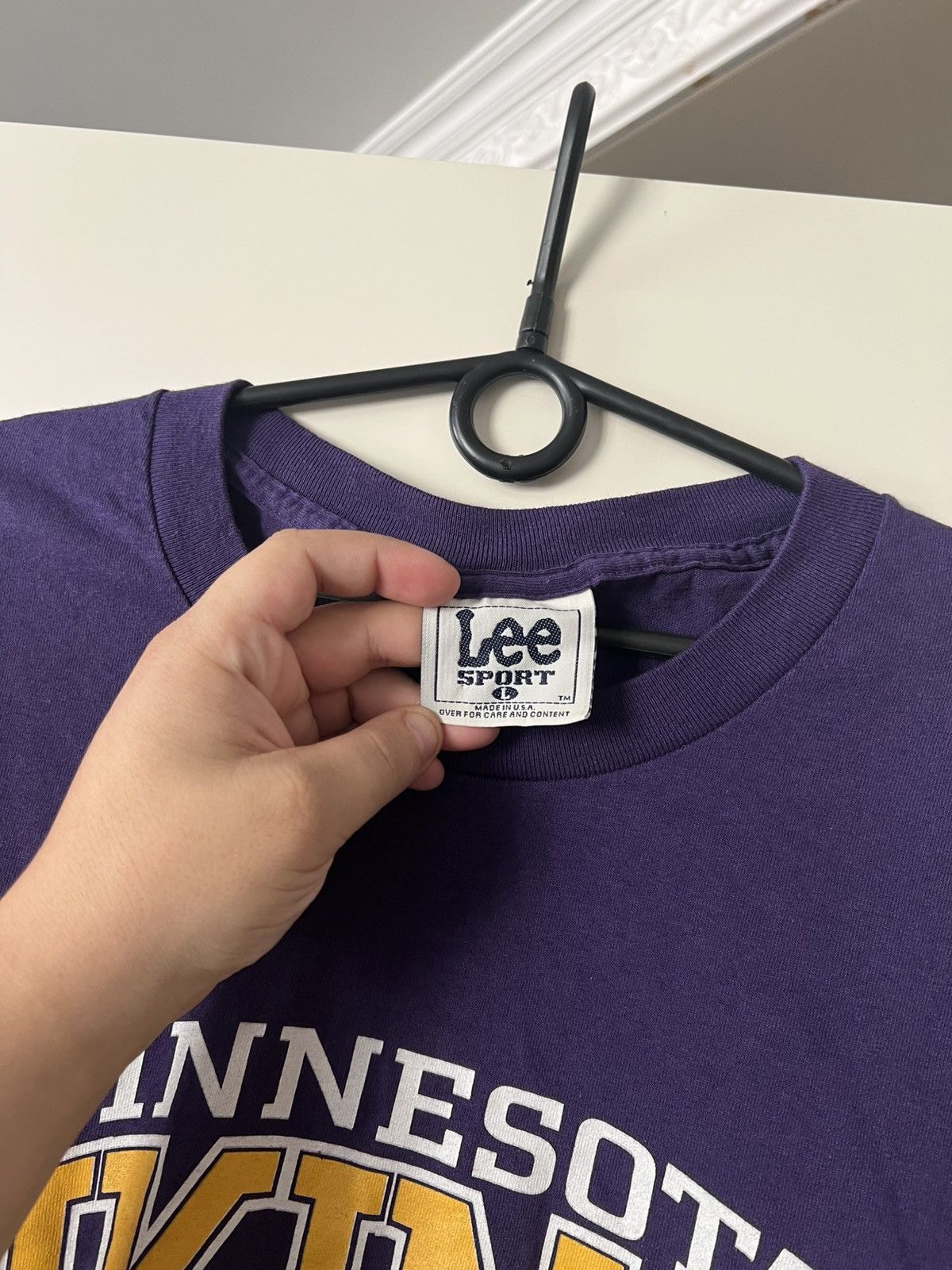NFL Vintage 1998 Lee Sport Minnesota Vikings NFL T-Shirt Nutmeg Size US L / EU 52-54 / 3 - 6 Thumbnail