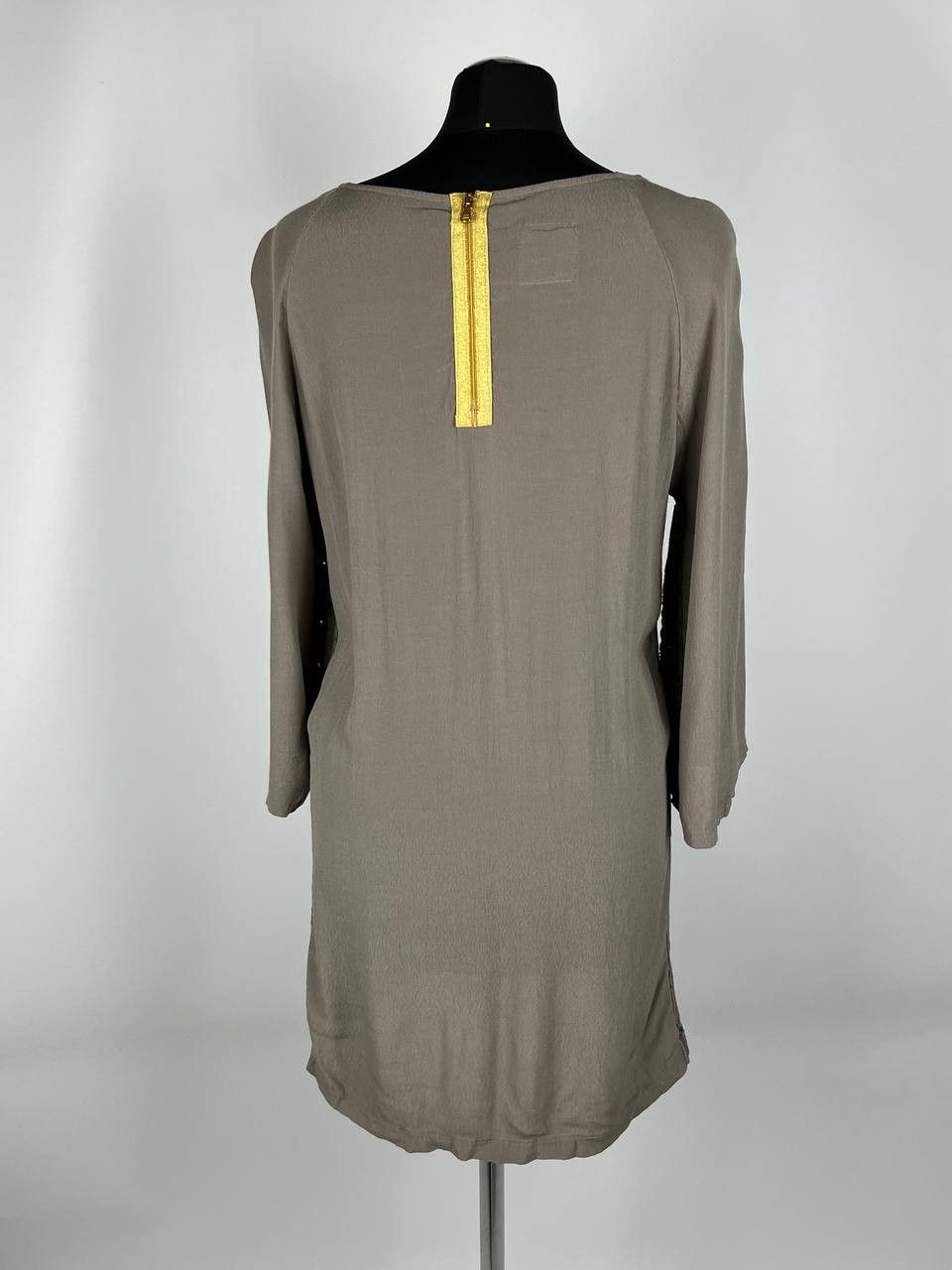 Other PINK MEMORIES Viscose Grey Dress Size 42 Size M / US 6-8 / IT 42-44 - 3 Thumbnail