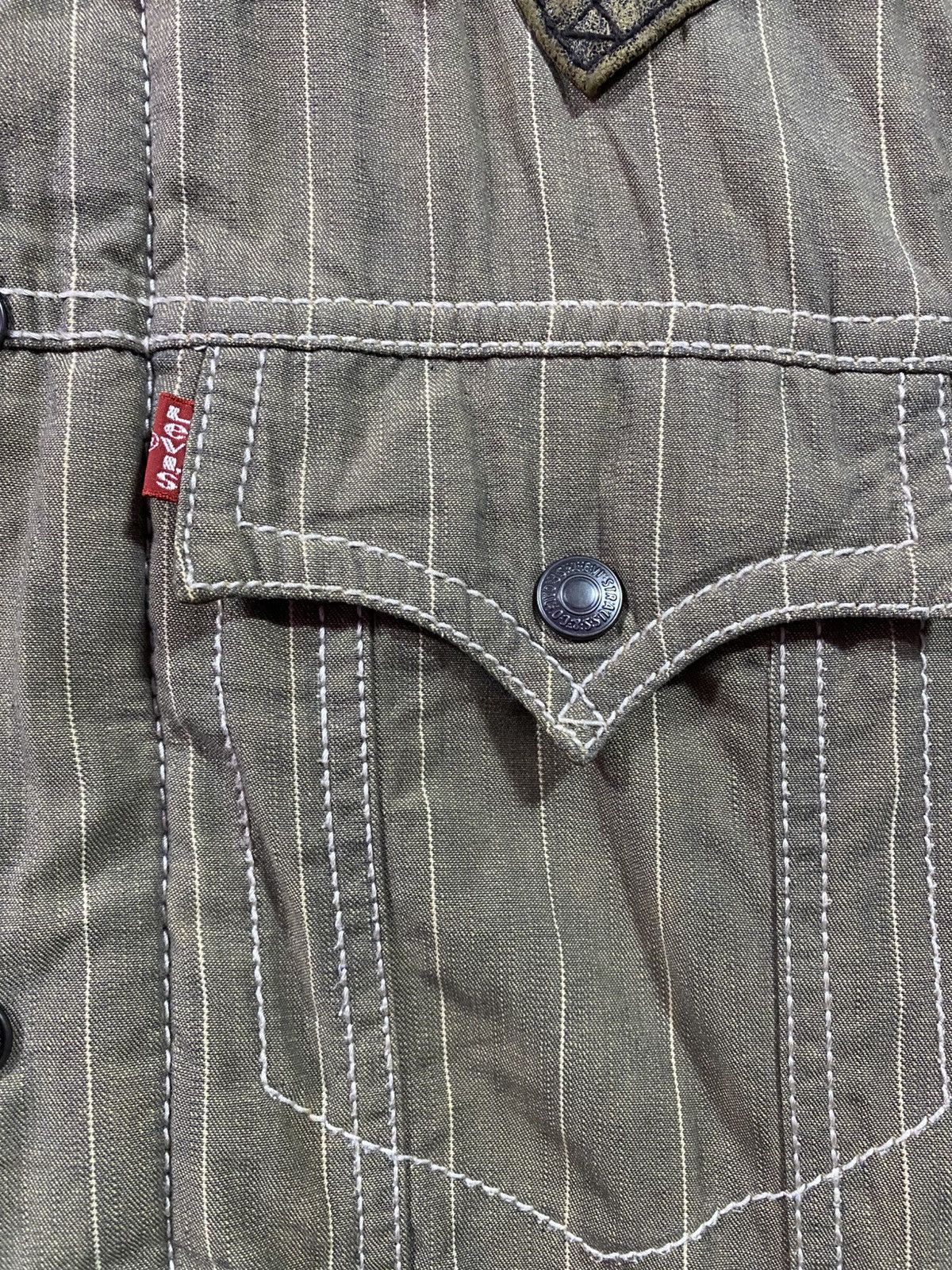 Levi's × Levi's Vintage Clothing × Vintage Vintage Levi's Redloop Hickory Stripe Jacket Made Japan Size US L / EU 52-54 / 3 - 6 Thumbnail