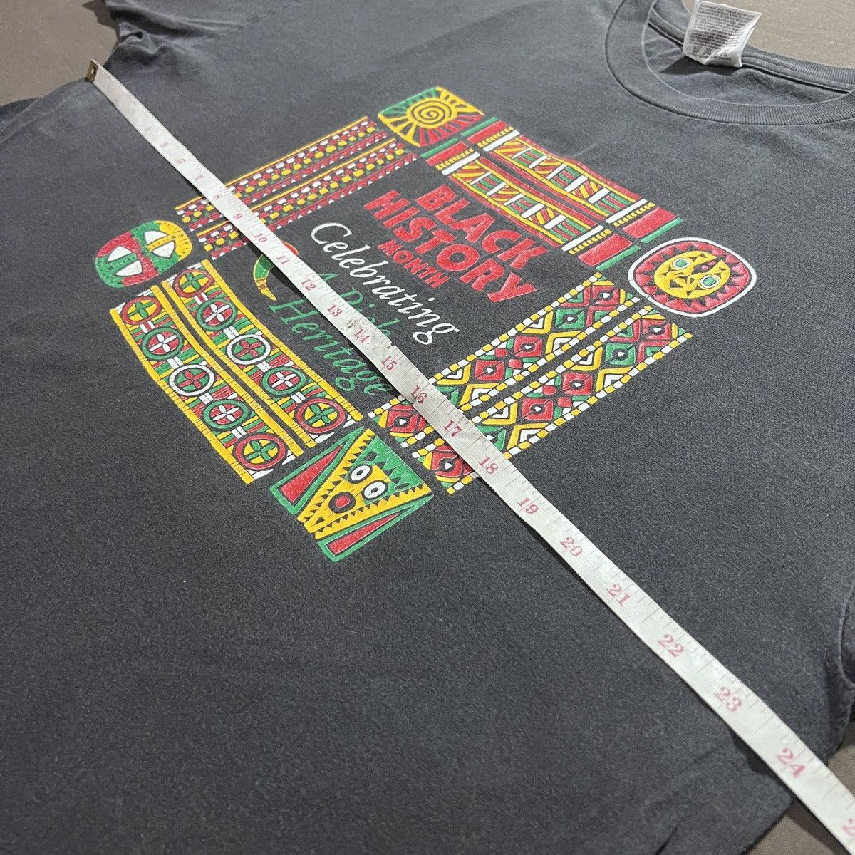 Vintage 90s Black History Month Tee XL Faded graphic streetwear Size US XL / EU 56 / 4 - 7 Thumbnail