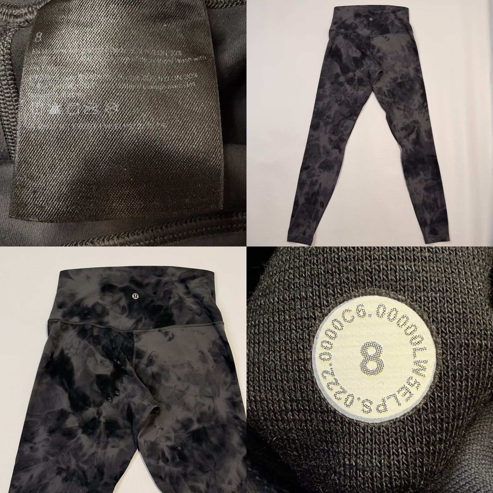 Lululemon Lululemon Align Leggings Womens 8 Gray Tie Dye High Rise Ankle Yoga Pants Size 30" / US 8 / IT 44 - 8 Thumbnail