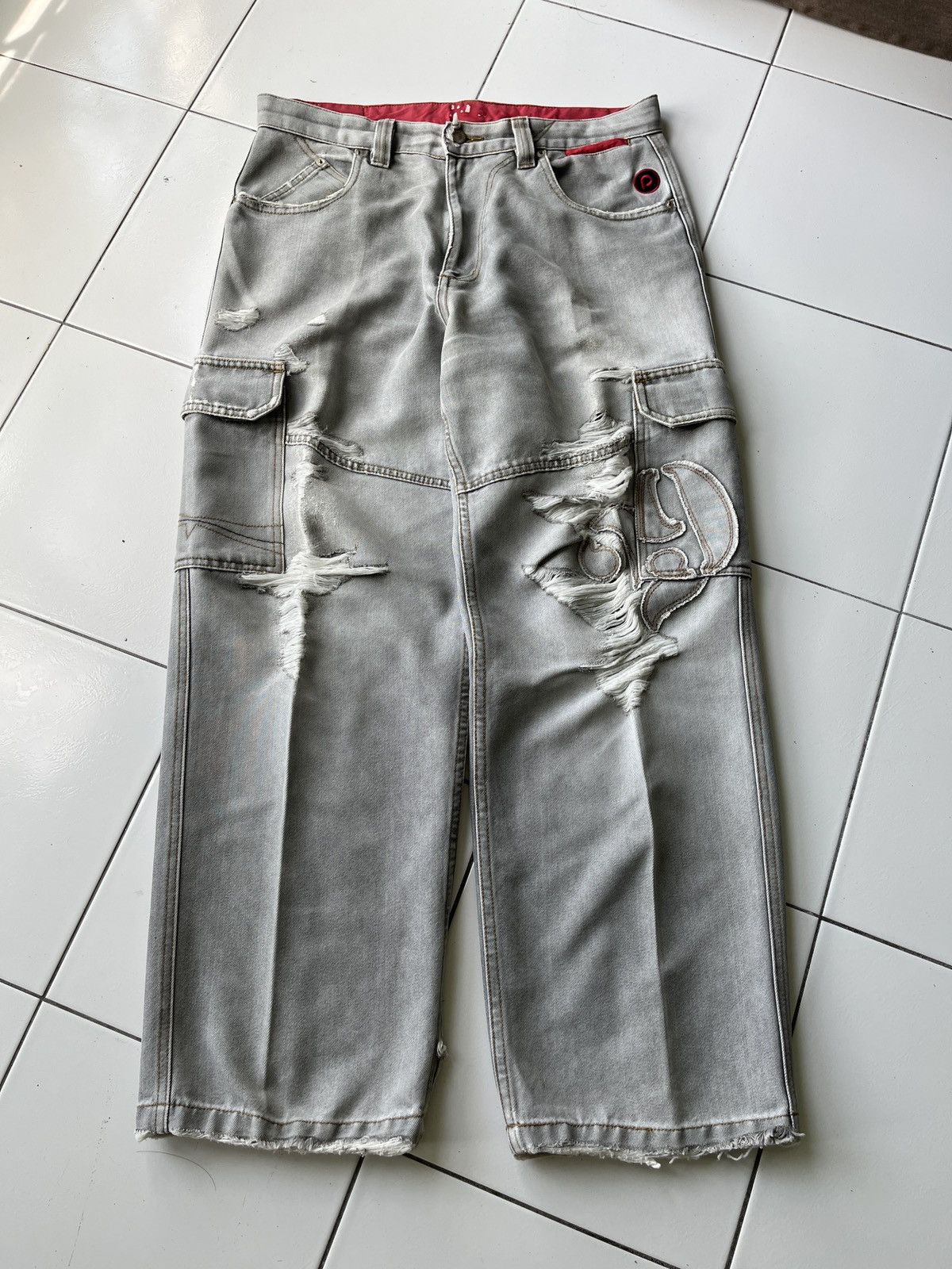 Vintage PJS Cargo Pants Baggy Size US 35 - 4 Thumbnail