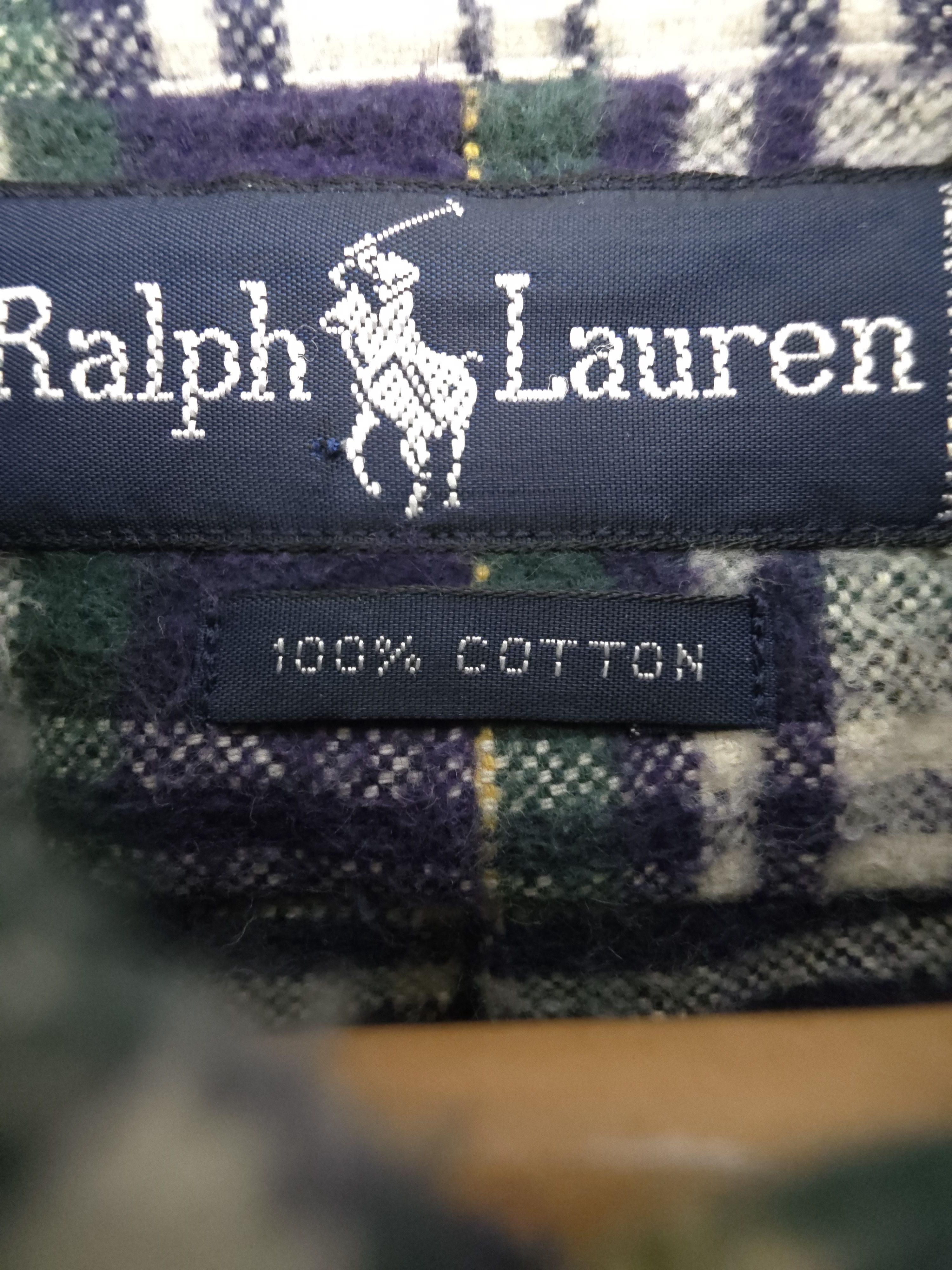 Polo Ralph Lauren Polo Ralph Lauren %100 Cotton Heavyweight Plaid L/S Size US L / EU 52-54 / 3 - 3 Thumbnail