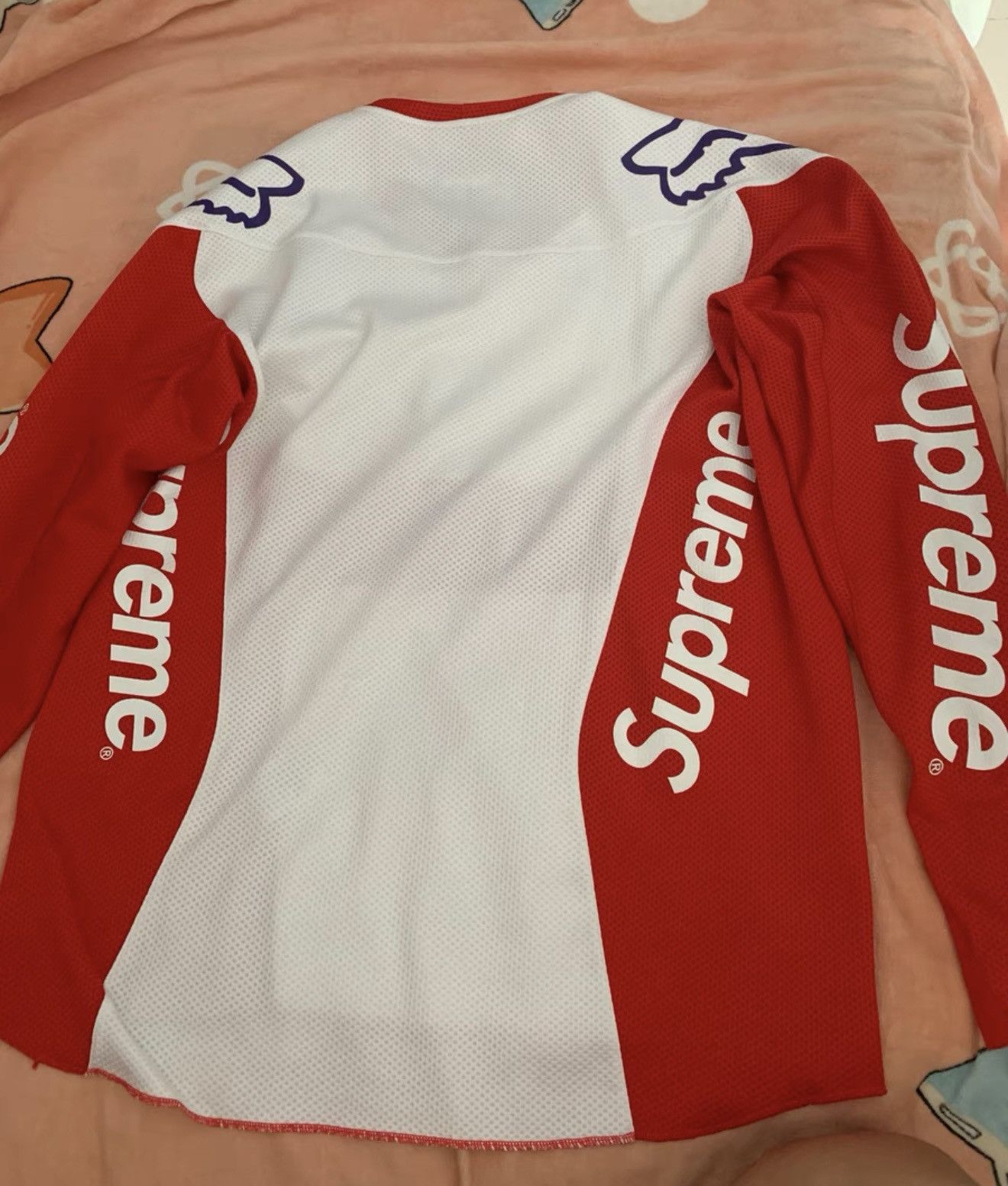 Fox Racing × Supreme Supreme Fox racing moto Jersey top white red Size US L / EU 52-54 / 3 - 2 Thumbnail