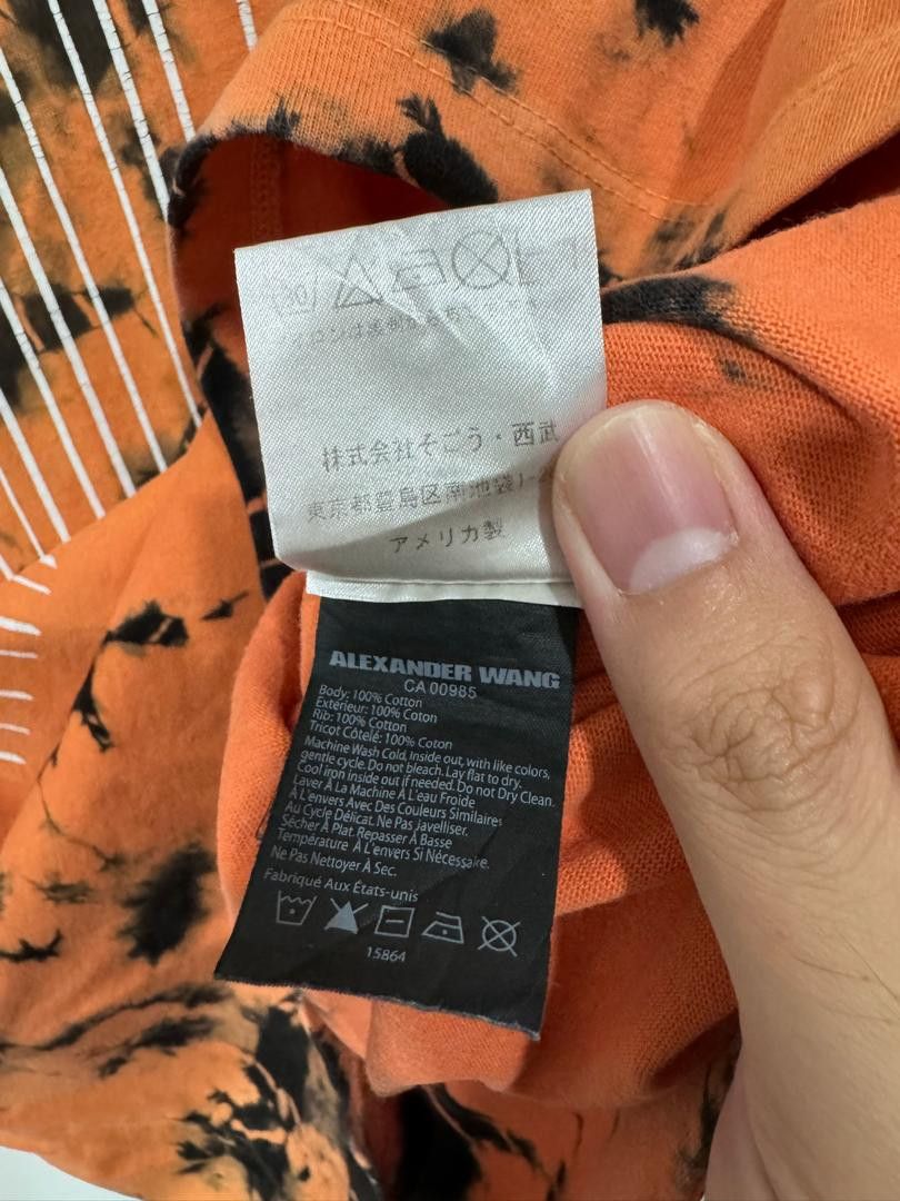 Alexander Wang Alexander Wang Barcode Tie Dyed Tee Size US S / EU 44-46 / 1 - 5 Thumbnail