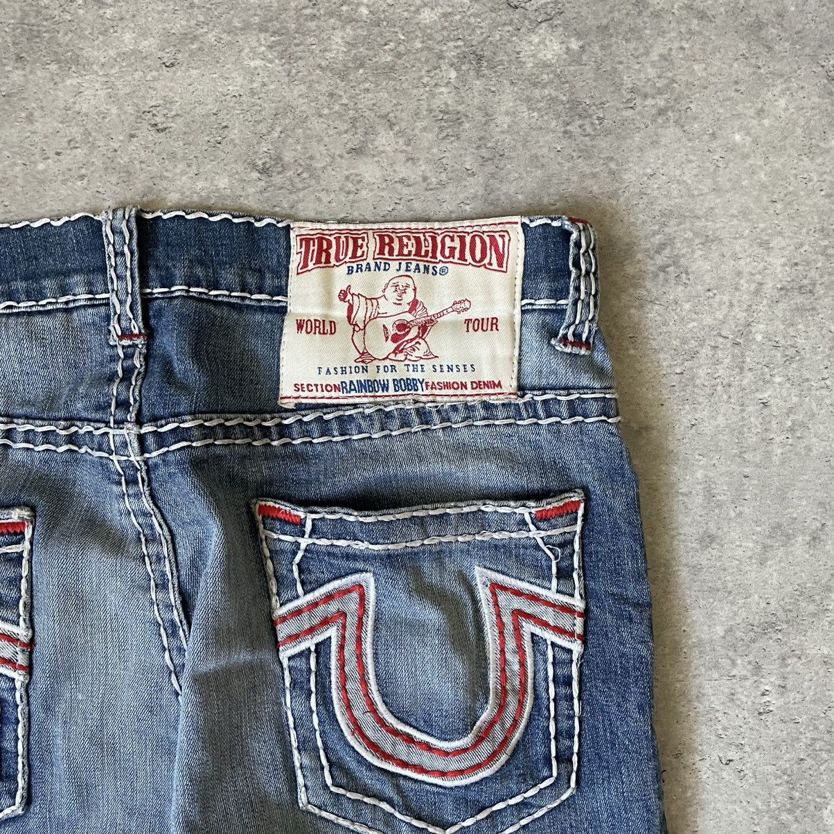 True Religion × Vintage Vintage True Religion Rainbow Bobby Straight Fit Pants Size US 30 / EU 46 - 3 Thumbnail