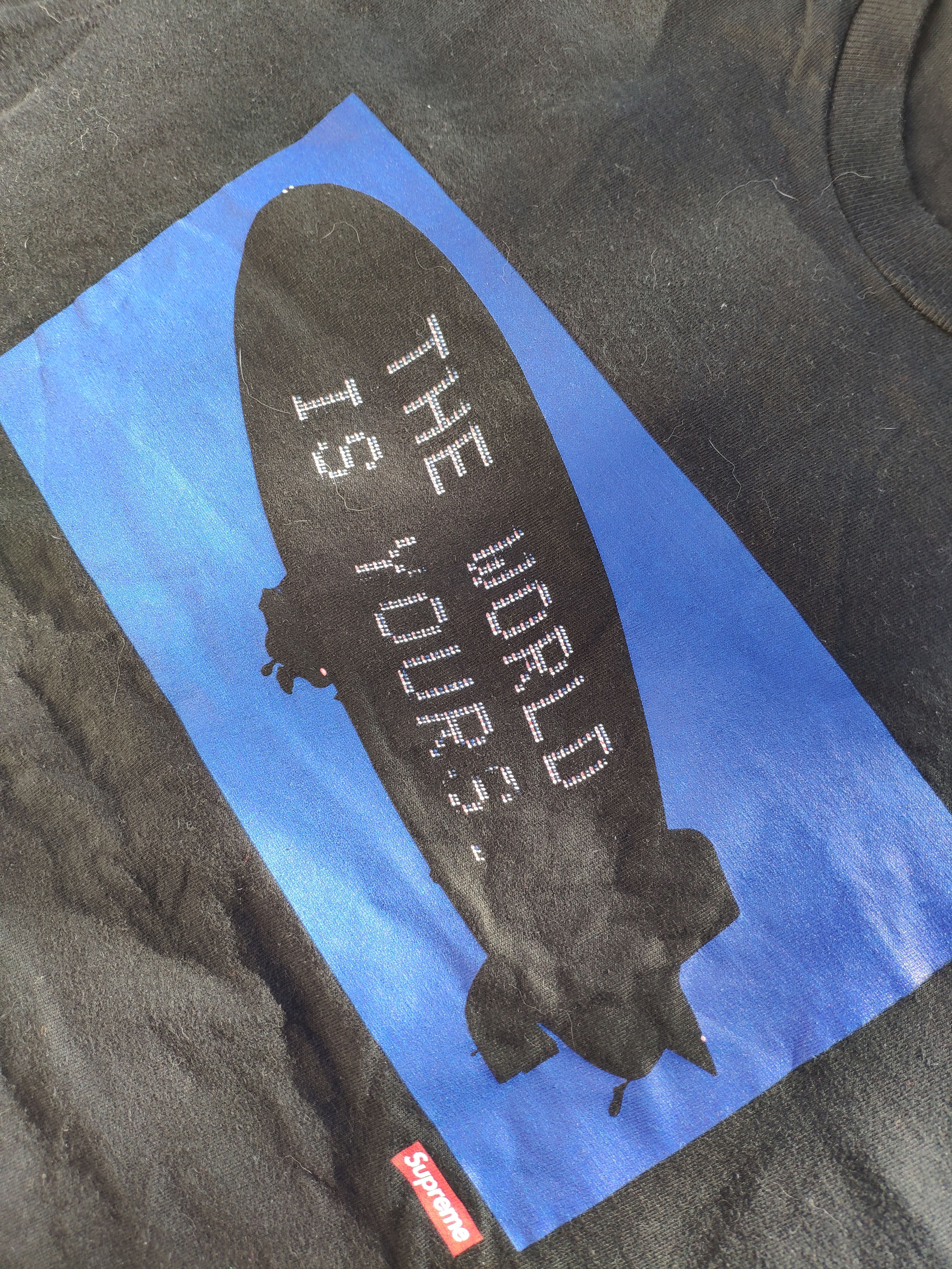 Supreme Supreme X Scarface The World Is Yours Blimp Tee Black FW17 Size US L / EU 52-54 / 3 - 4 Thumbnail