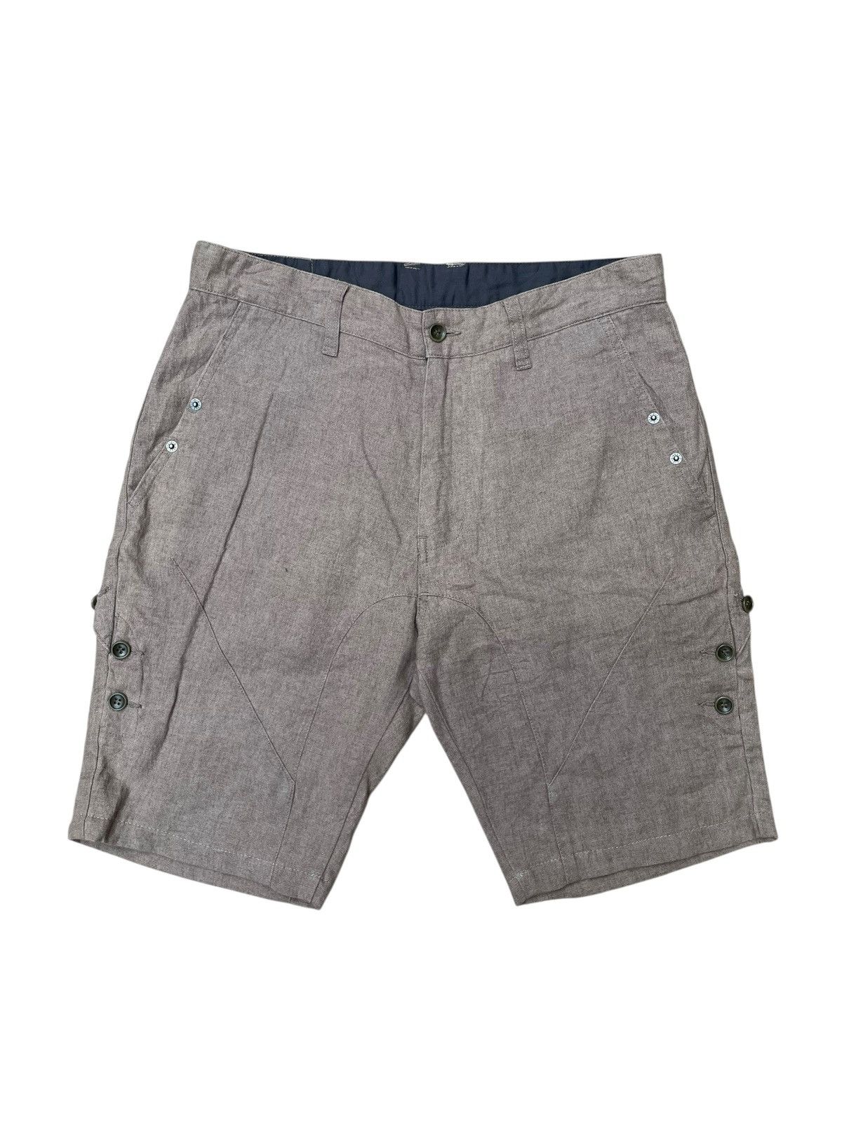 PPFM 2000s PPFM - Napoleon Pants Open Flap Button Short Size US 32 / EU 48 - 2 Thumbnail