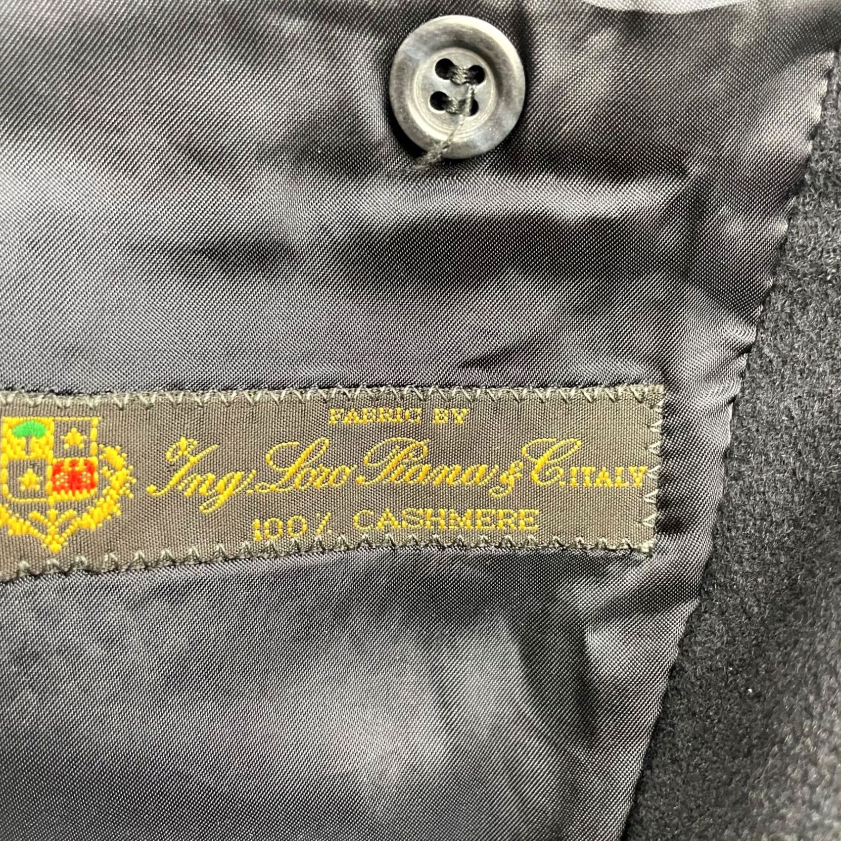 Loro Piana Loro Piana Blazer Men's 44L US 3-Button 100% Cashmere Navy Blue Size 44R - 5 Thumbnail