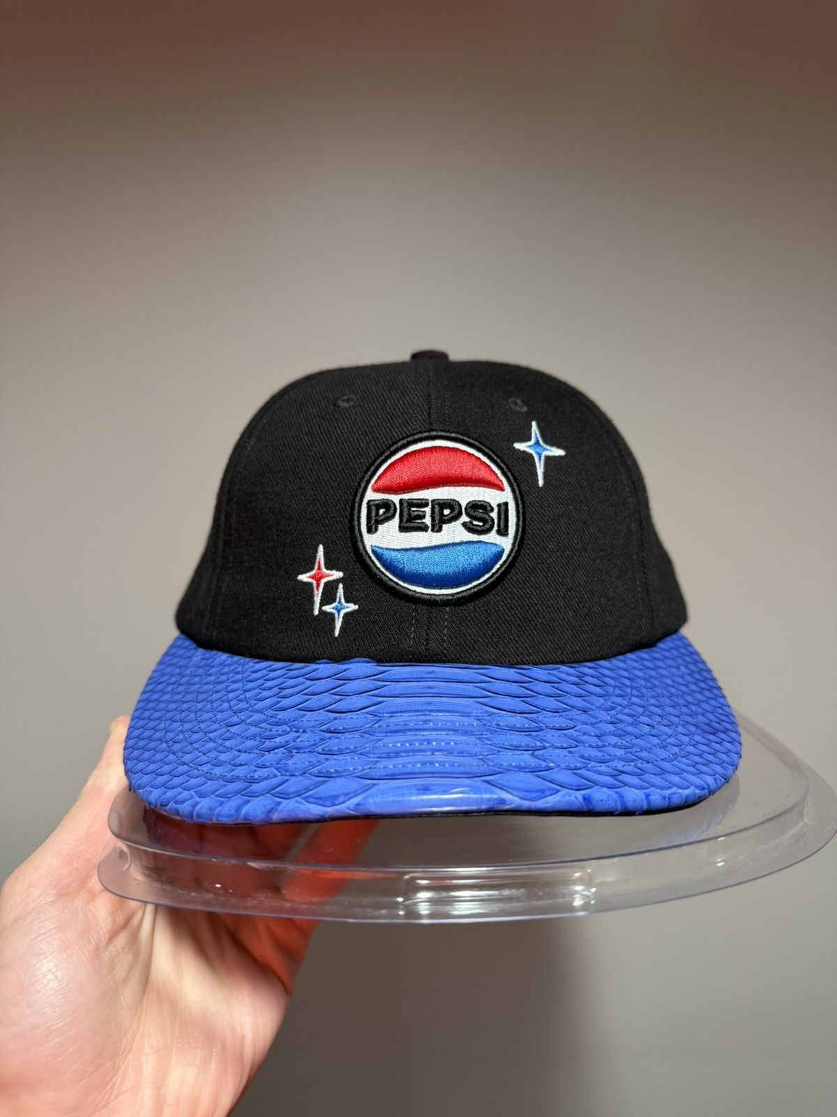 Just Don Just Don x Pepsi x RSVP Gallery Blue Python Black Hat Size ONE SIZE - 11 Thumbnail