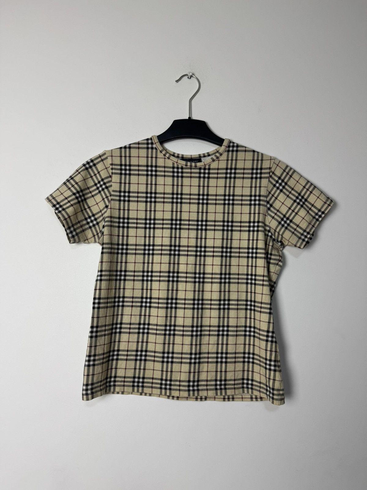 Burberry Vintage Burberry Iconic Nova Check Tee Luxury England design Size M / US 6-8 / IT 42-44 - 1 Thumbnail