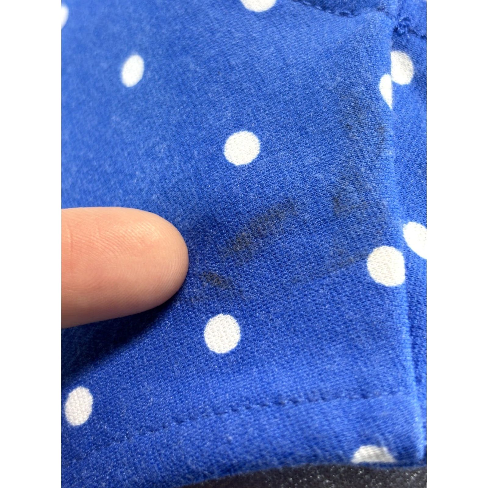 Talbots Talbots Dress Sleeveless Polka Dot Womens L Blue Fit & Flare Knee Length Casual Travel Size L / US 10 / IT 46 - 6 Thumbnail