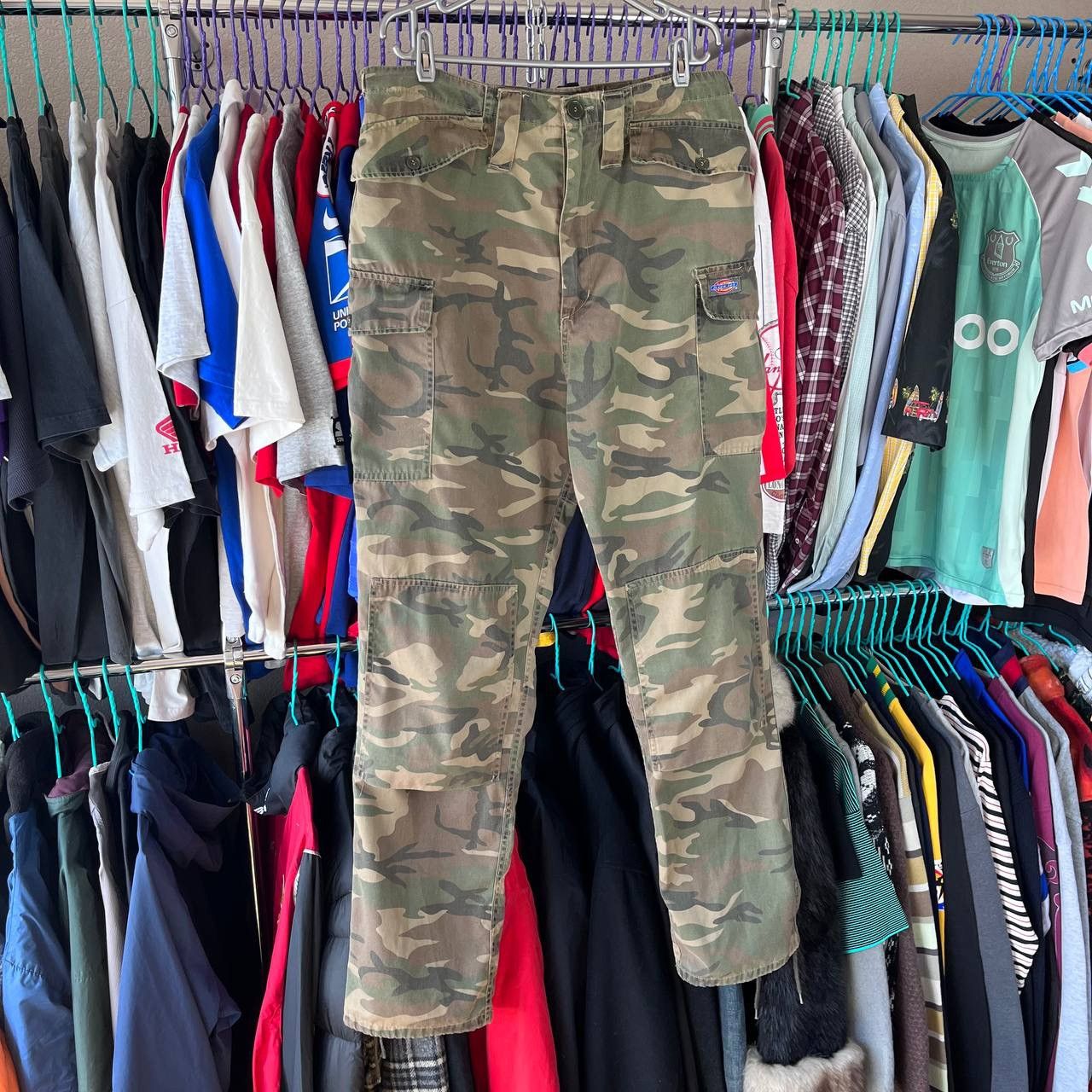 Dickies × Vintage Dickies Military Camo Cargo Work Pants Double Knee Rap SK8 Size US 36 / EU 52 - 3 Thumbnail