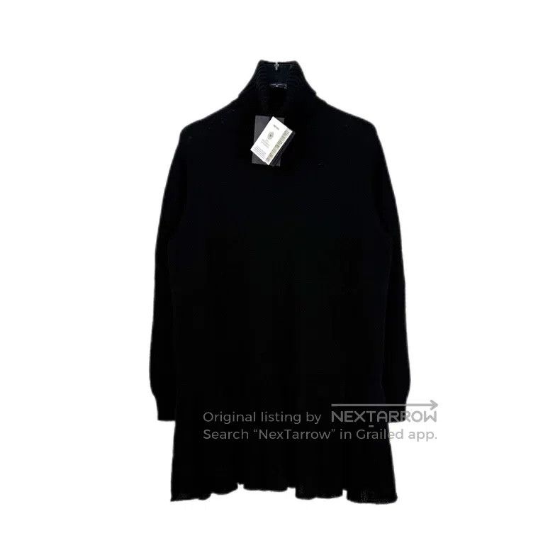 Prada Prada Black triangle high-necked cashmere dress Size S / US 4 / IT 40 - 1 Thumbnail