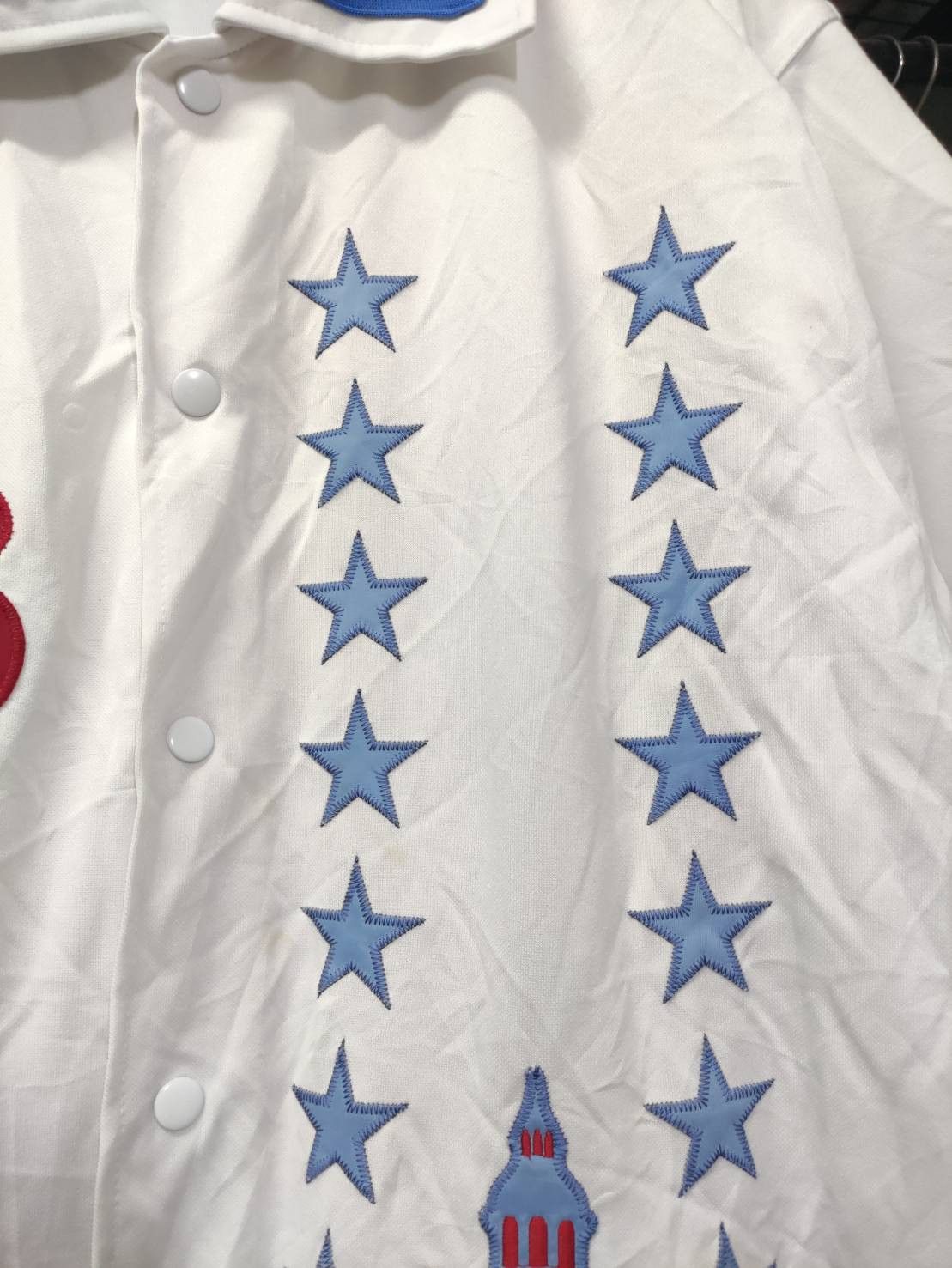 NBA Vtg Mitchell & Ness x NBA " Philadelphia 76ers " Warm Up Size US XXL / EU 58 / 5 - 6 Thumbnail