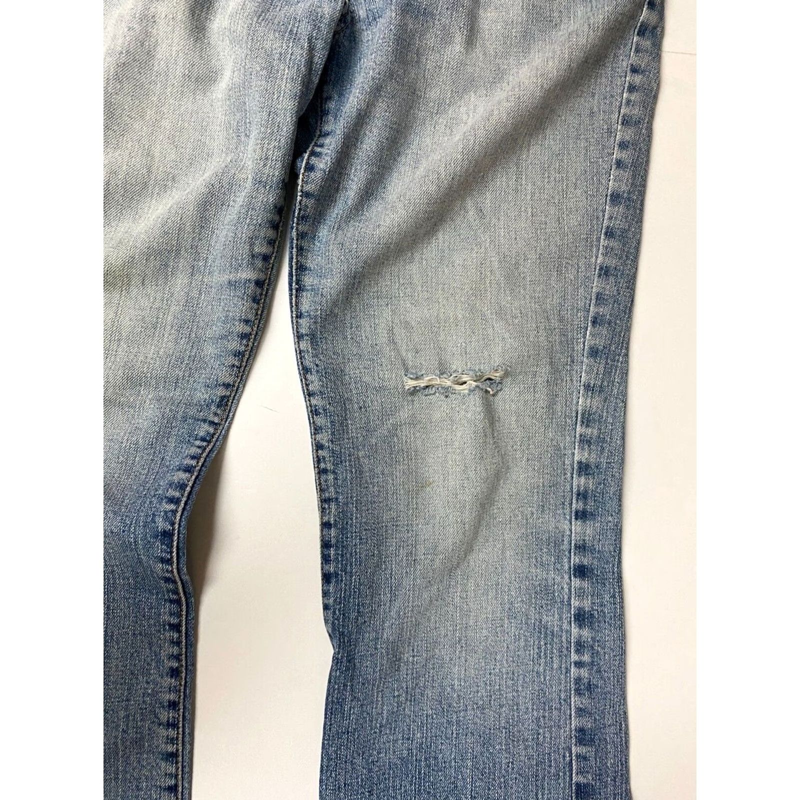 Old Navy Old Navy Jeans Women 28 Blue Denim Straight Regular 28in Inseam Pockets Zipper Stretch Vintage No Size 28" / US 6 / IT 42 - 7 Thumbnail