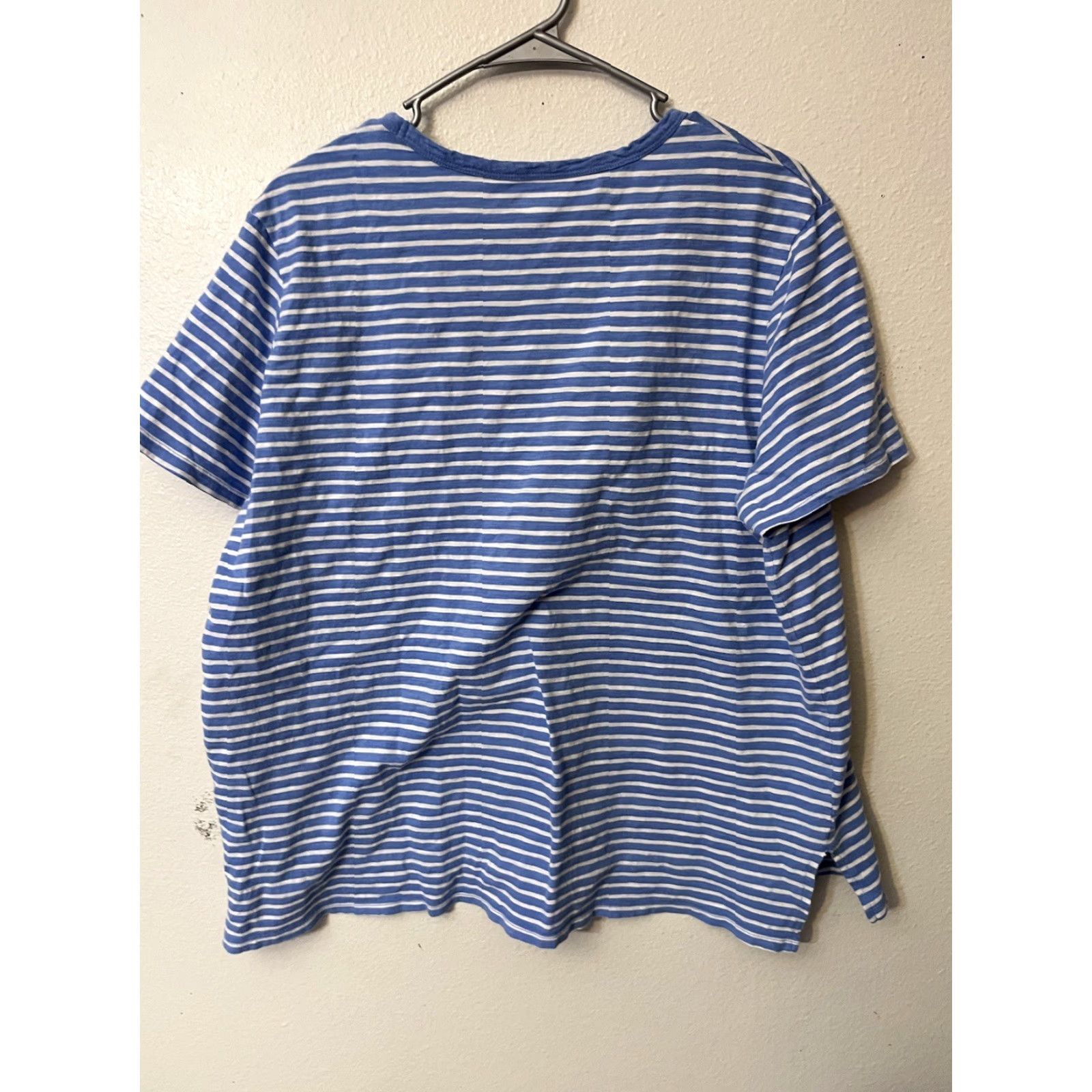 Old Navy Old Navy Shirt Womens XL Blue Stripe Round Neck Short Sleeve T-Shirt Size XL / US 12-14 / IT 48-50 - 2 Thumbnail