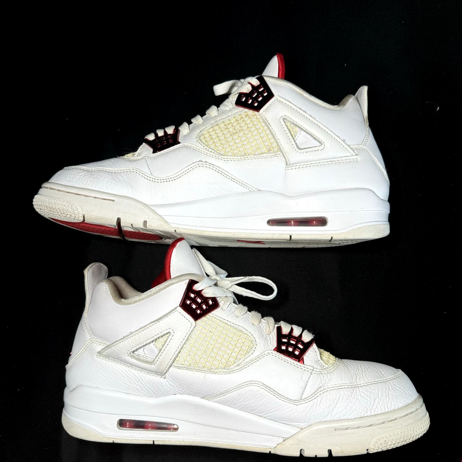 Jordan Brand × Nike Size 13- Nike Air Jordan 4 Retro Red Metallic Men's Shoes Size US 13 / EU 46 - 3 Thumbnail