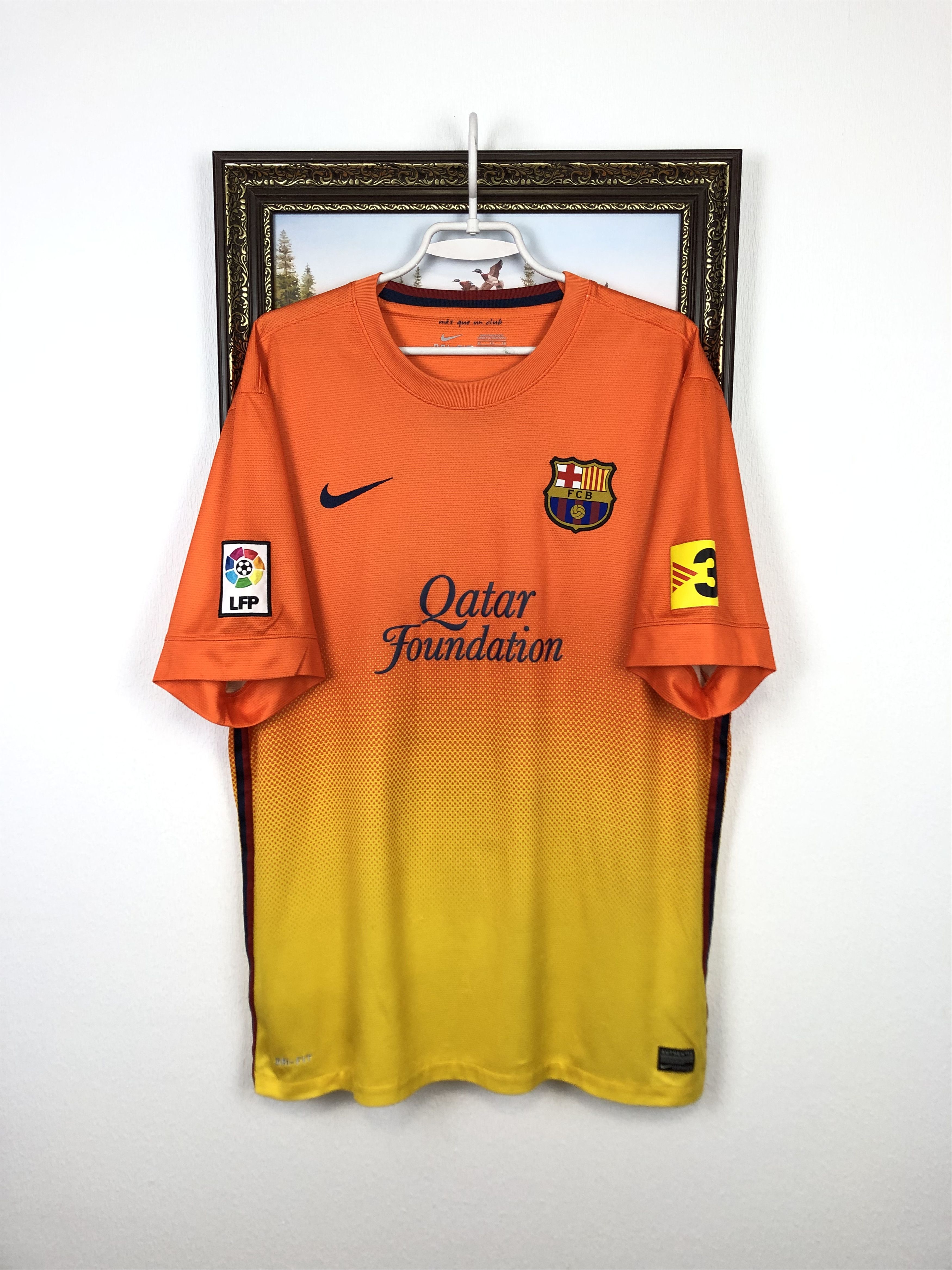 Nike Barcelona football shirt Soccer #10 Messi Tee Camiseta Size US XL / EU 56 / 4 - 3 Thumbnail