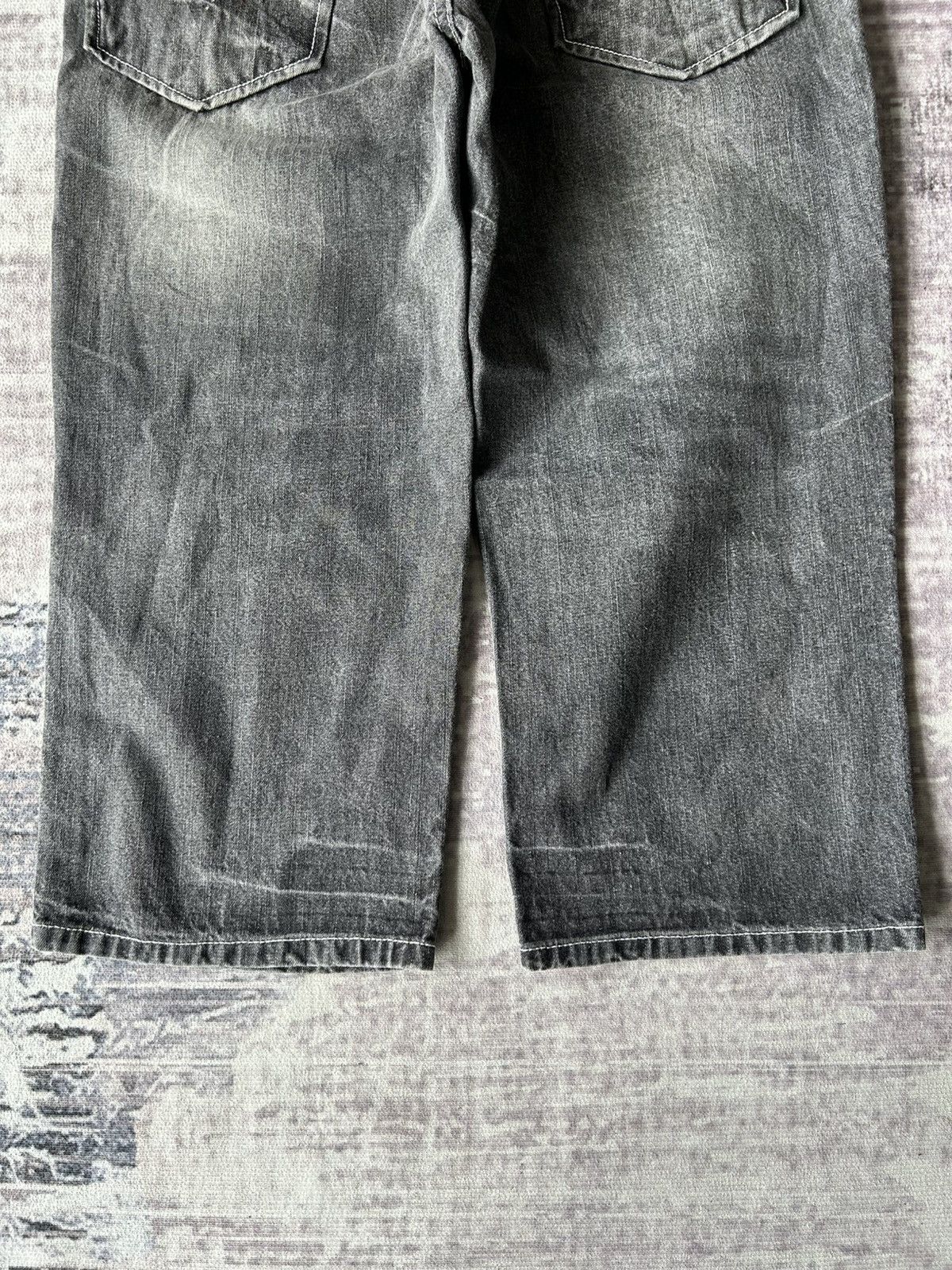 LOWBOX Y2k Lowbox Washed Jeans Size US 31 - 8 Thumbnail