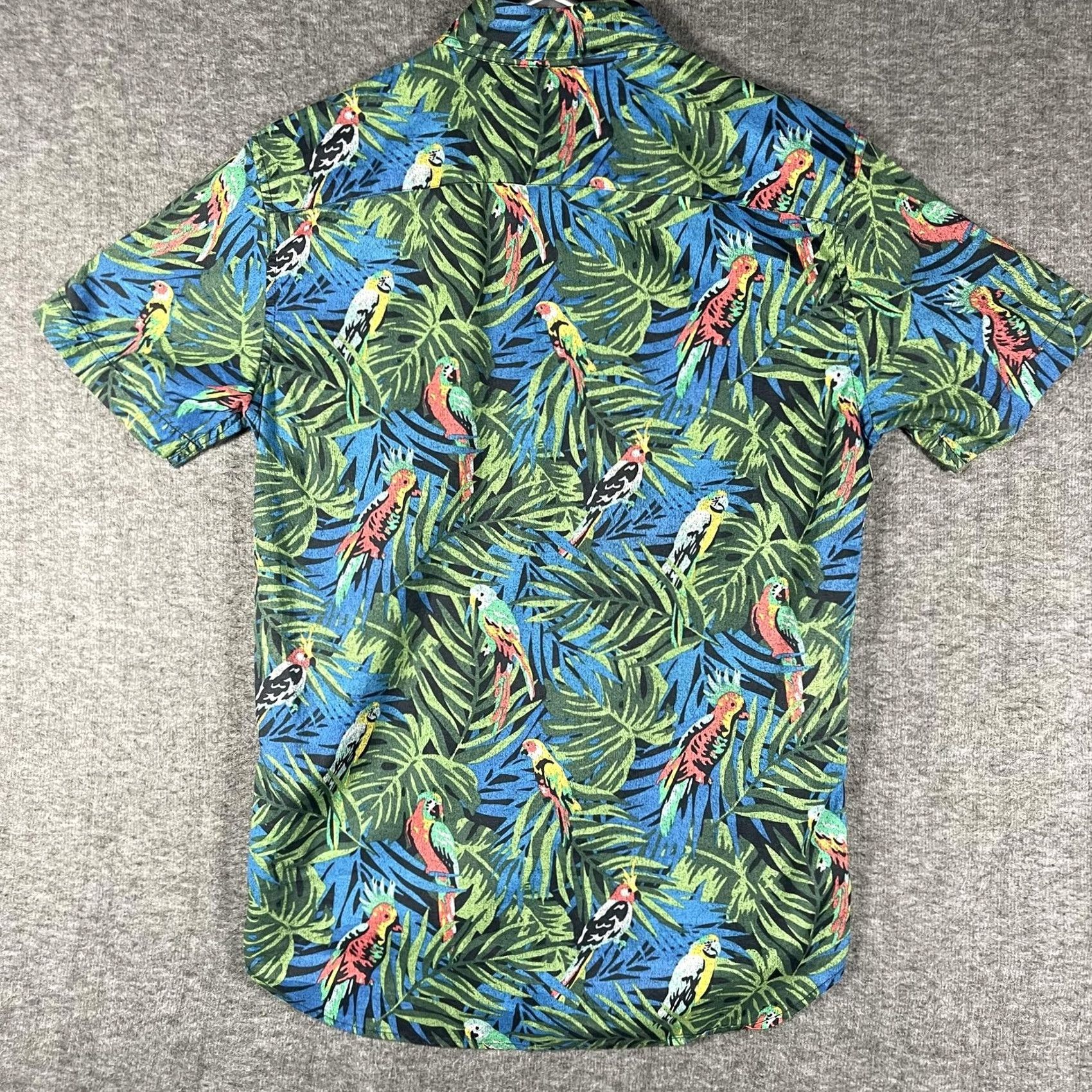 American Eagle Outfitters American Eagle Outfitters Shirt XS Green Hawaiian Parrot Button Down Mens Size US XS / EU 42 / 0 - 3 Thumbnail