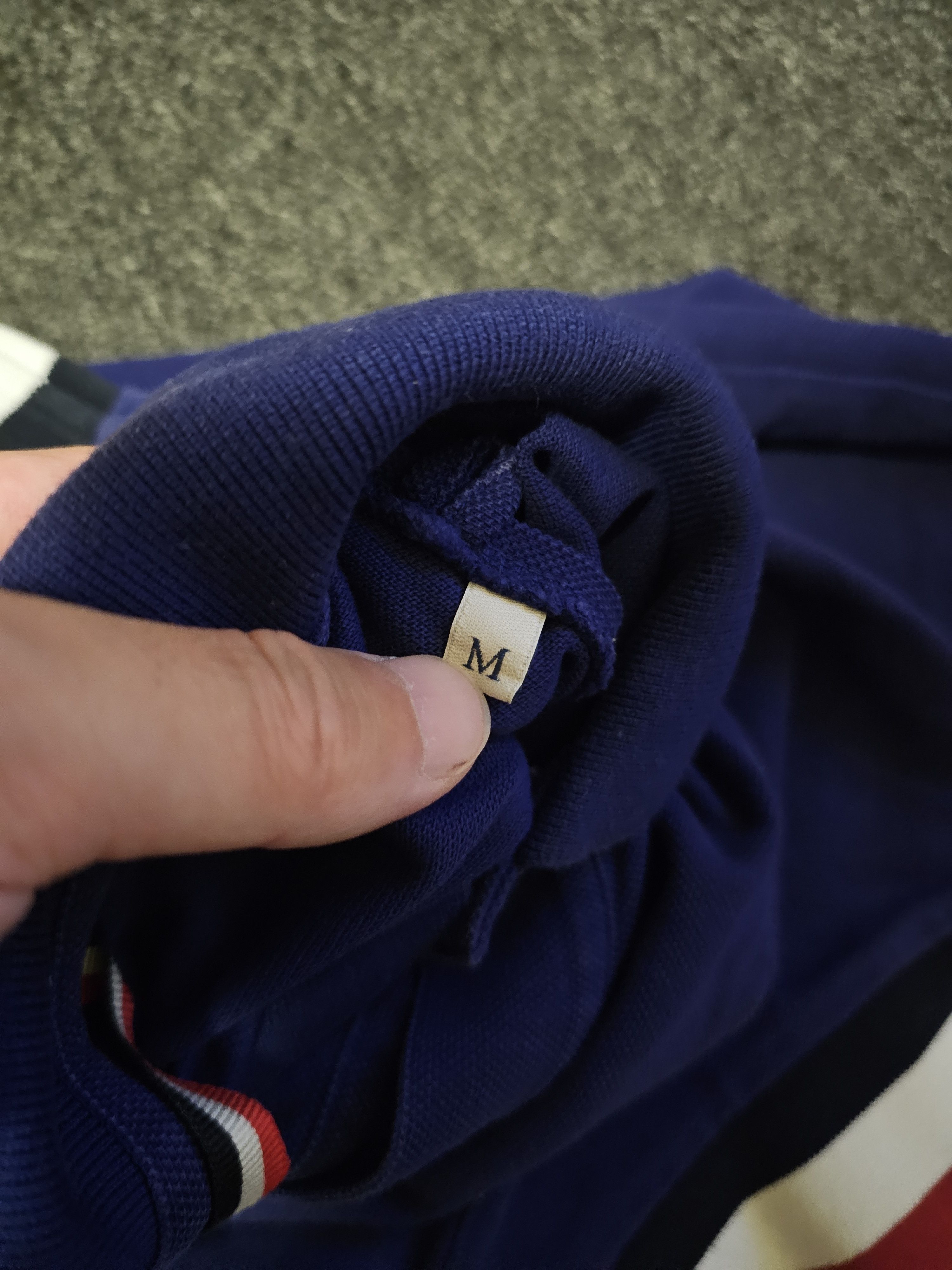 Moncler Moncler Men's Blue Polo Shirt Size M Size US M / EU 48-50 / 2 - 5 Thumbnail