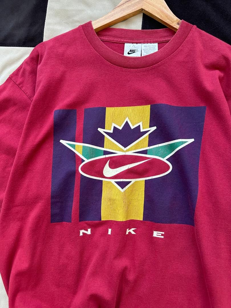 Nike × Vintage VINTAGE NIKE SWOOSH MAROON Size US L / EU 52-54 / 3 - 2 Thumbnail