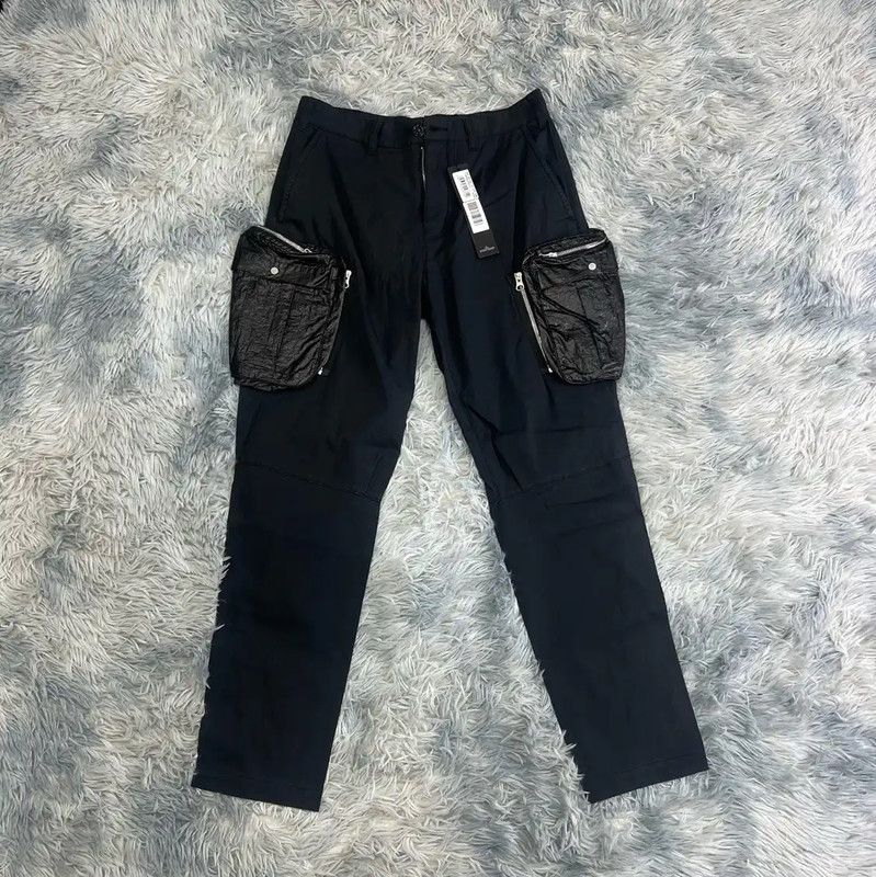 Stone Island Stone Island Black Cotton Casual Pants for Men 0089 Size US 32 / EU 48 - 1 Thumbnail